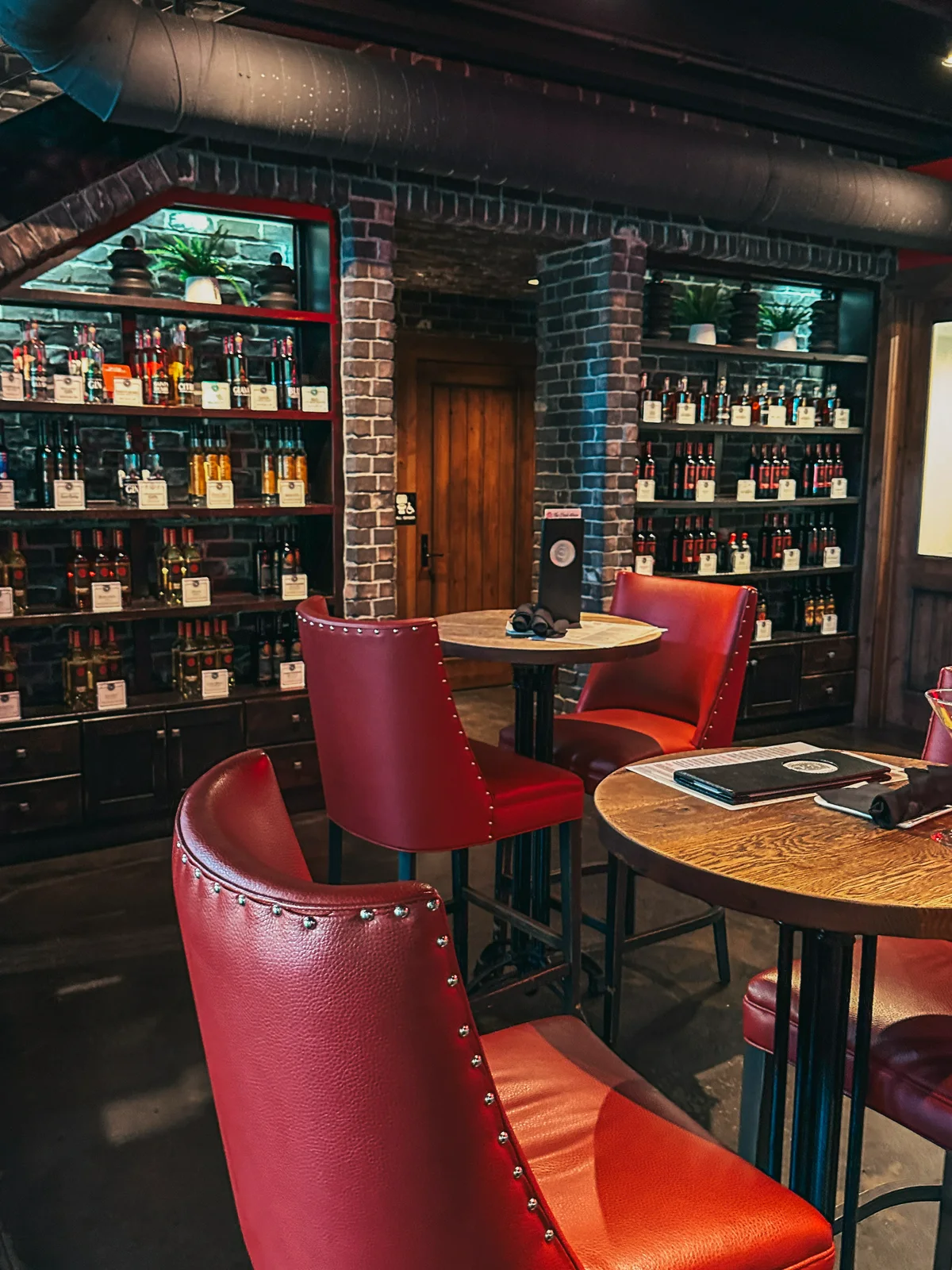High top seating at The Crush House at Gervasi Vineyard in Canton Ohio