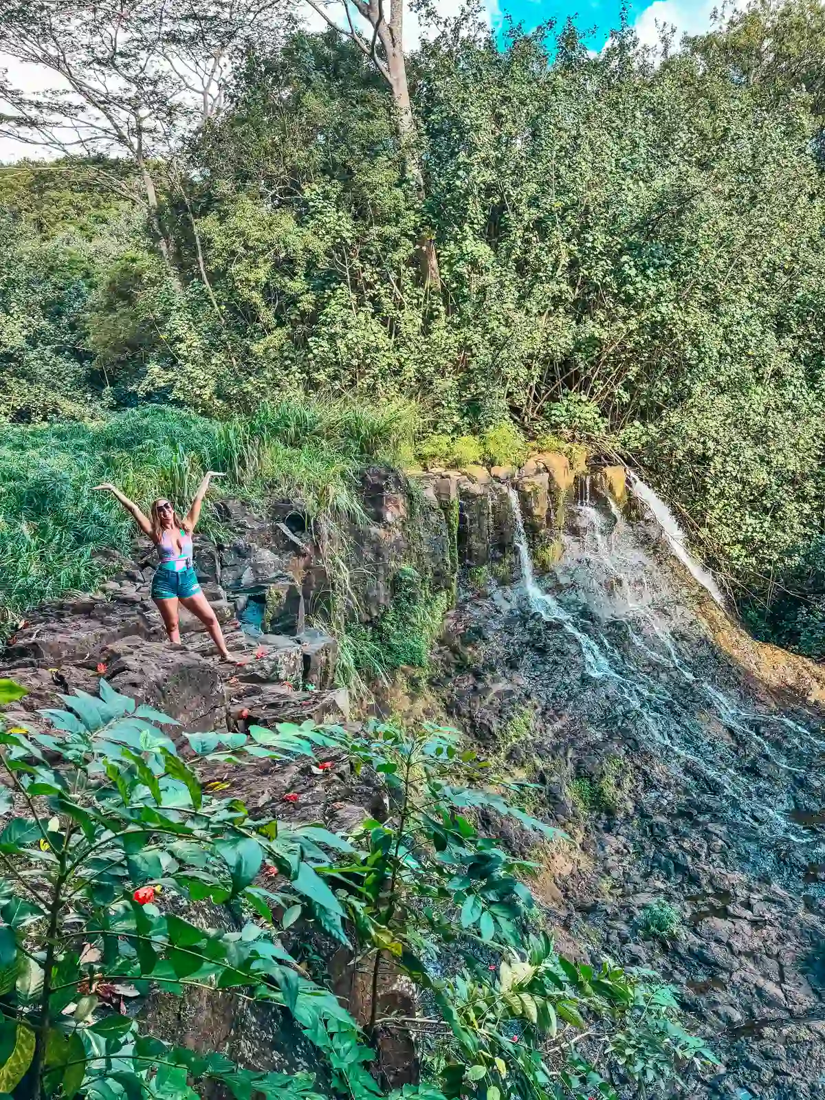 Ho‘opi‘i Falls Waterfall on Kauai