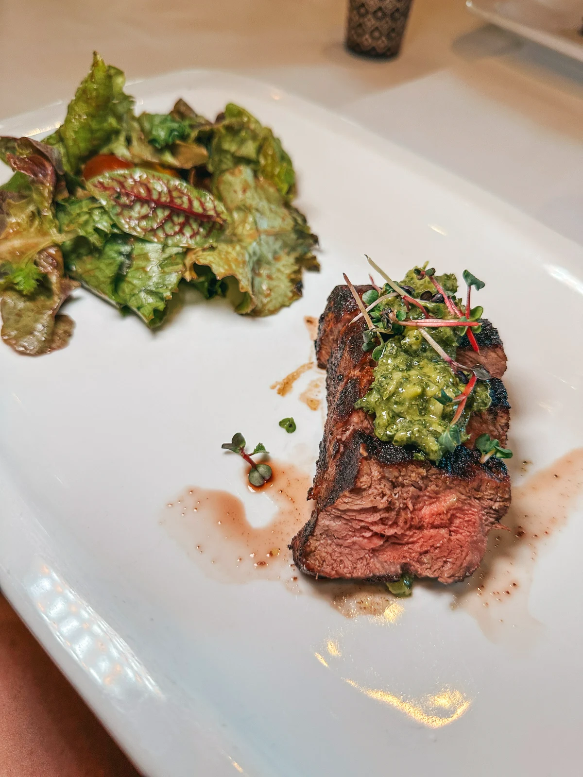 Steak dish from Lucca in downtown Canton
