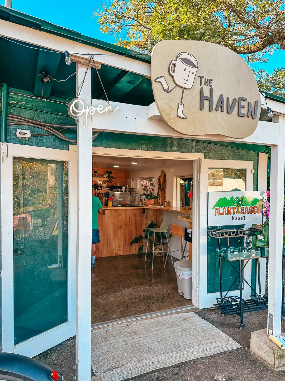 The Haven coffee shop on Kauai