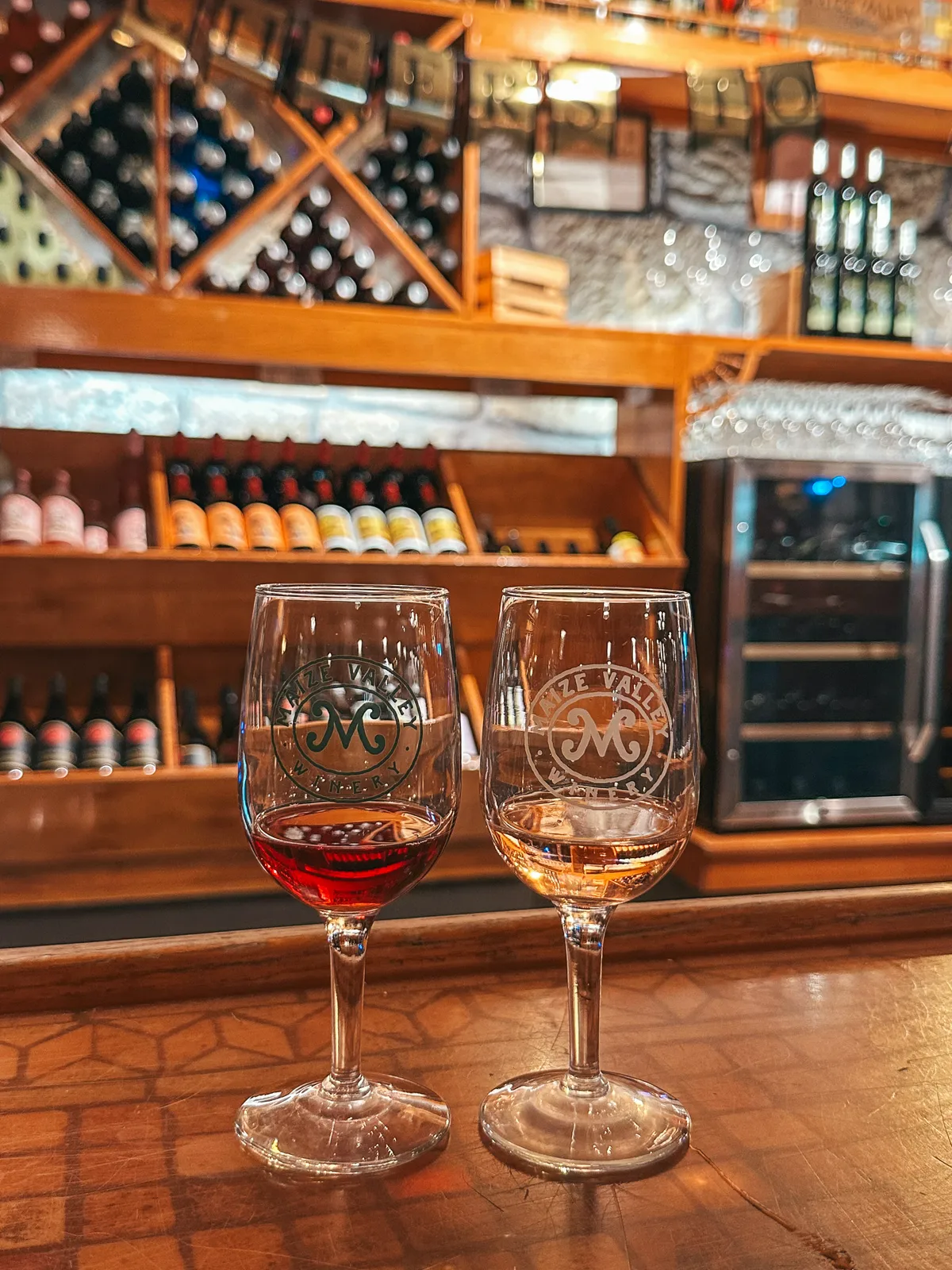 Wine tasting at Maize Valley near Canton Ohio