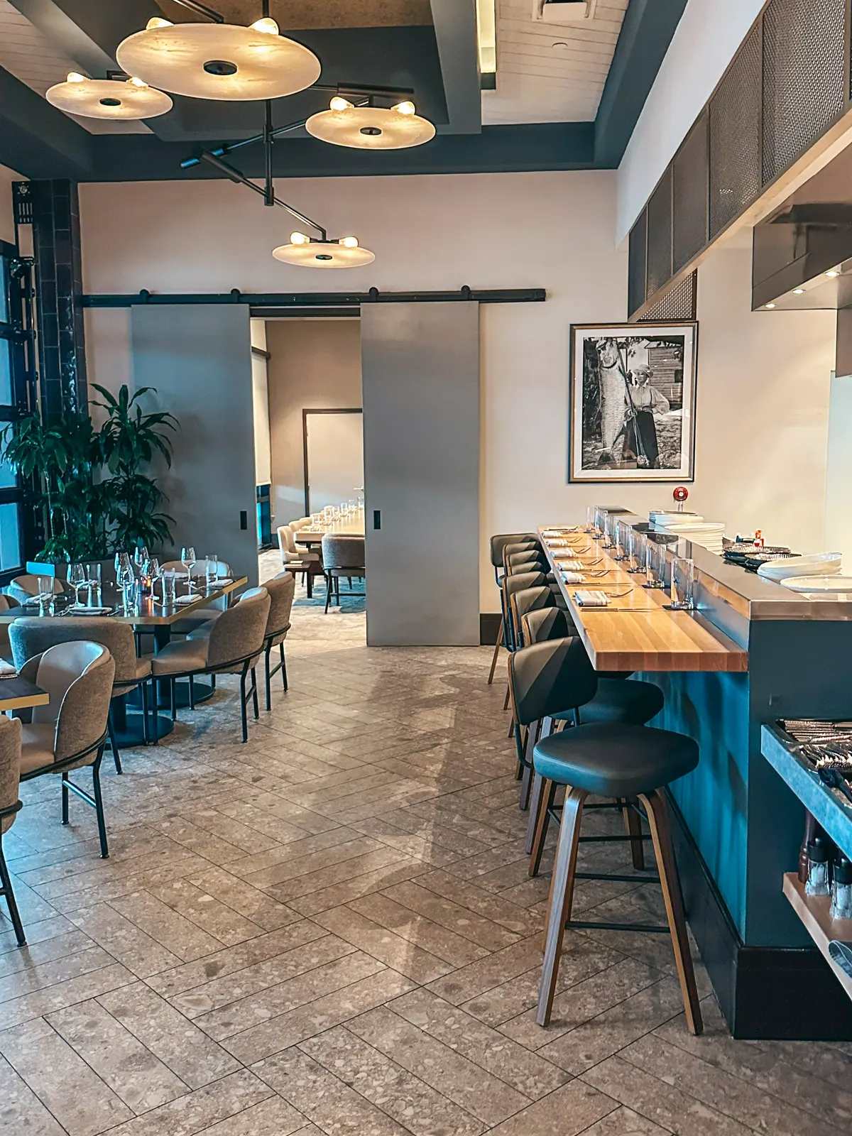 Chef counter at The Silver King Ocean Brasserie in Fort Myers