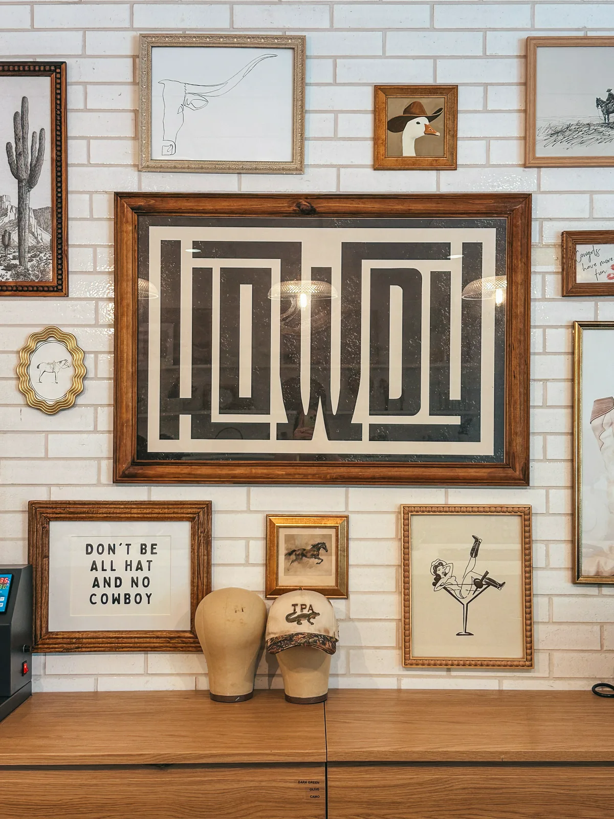 Cute decor at Coastal Cowgirls Collective in Hyde Park Village Tampa