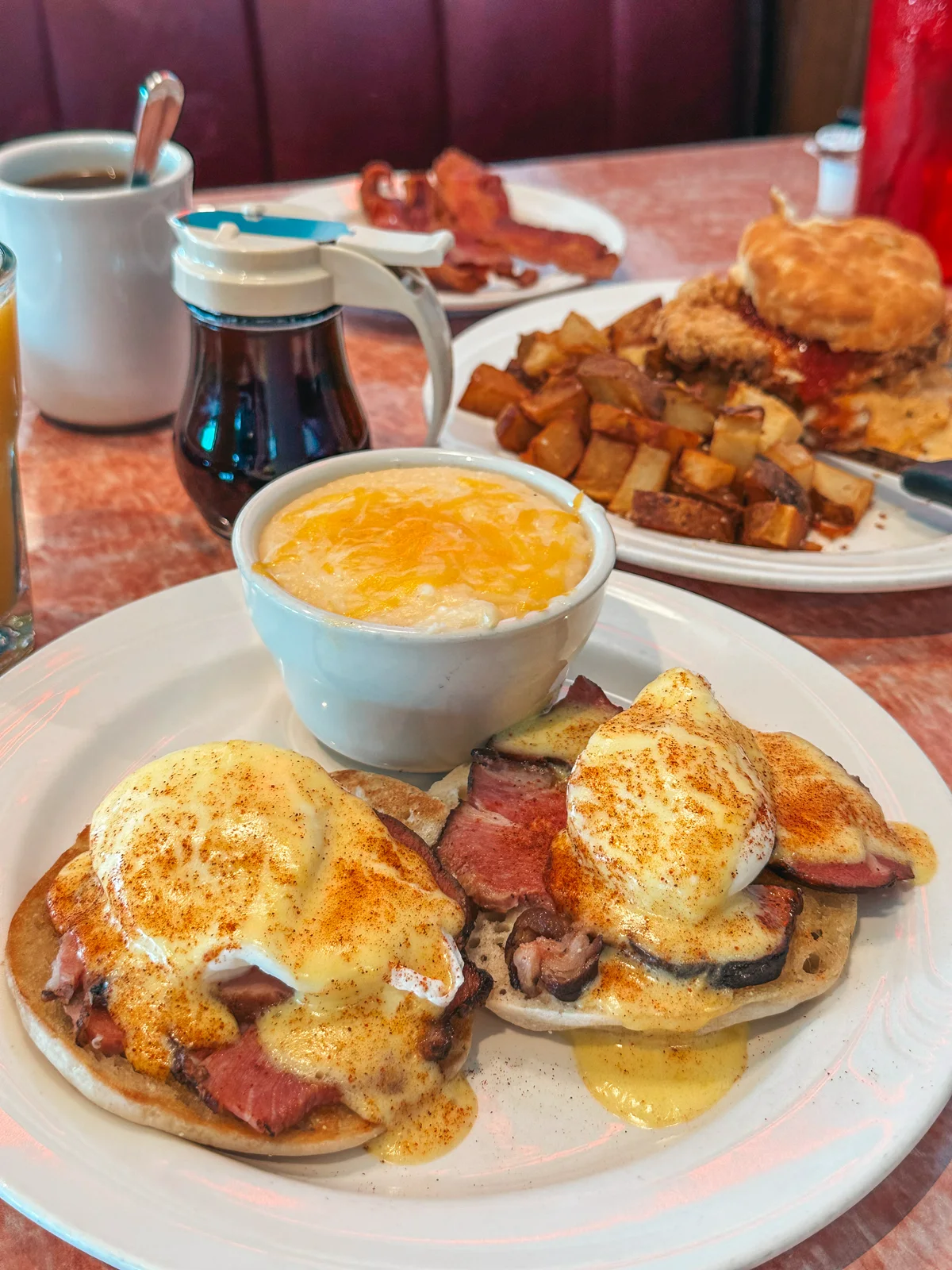 Eggs Benedict from Ella Mae’s Diner in Fort Myers Florida