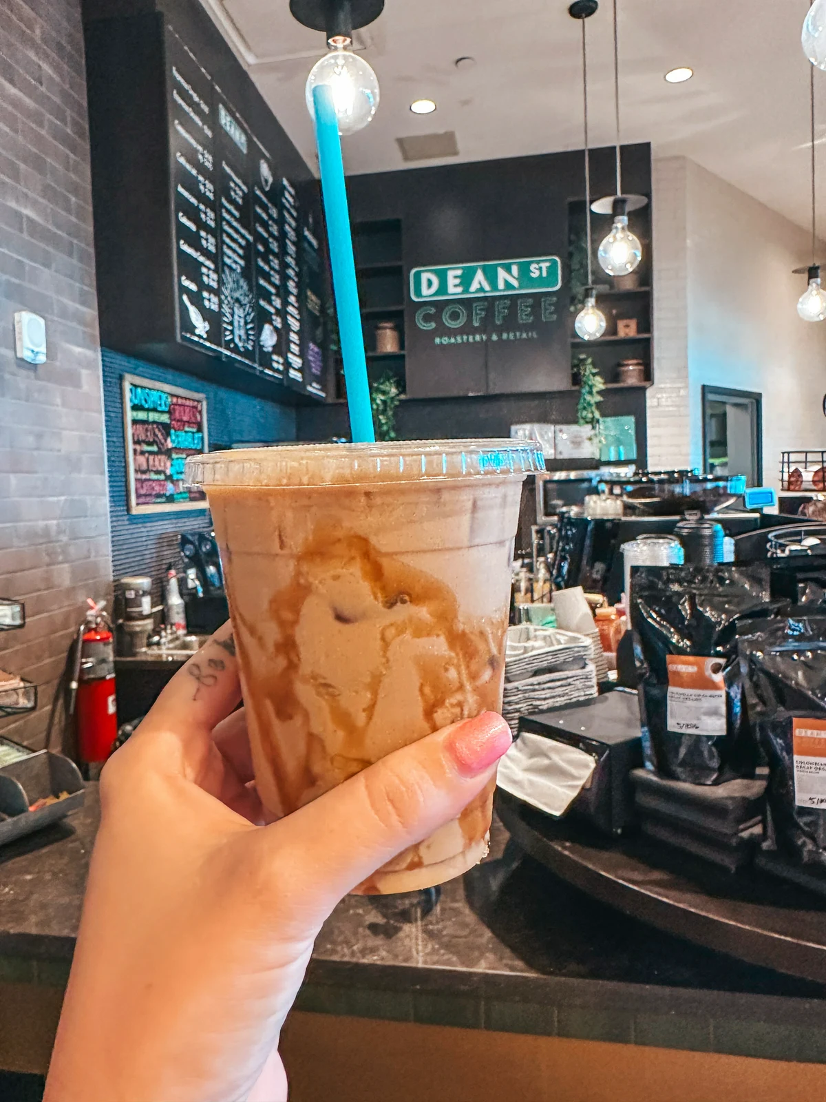 Iced latte from Dean Street Coffee in Fort Myers