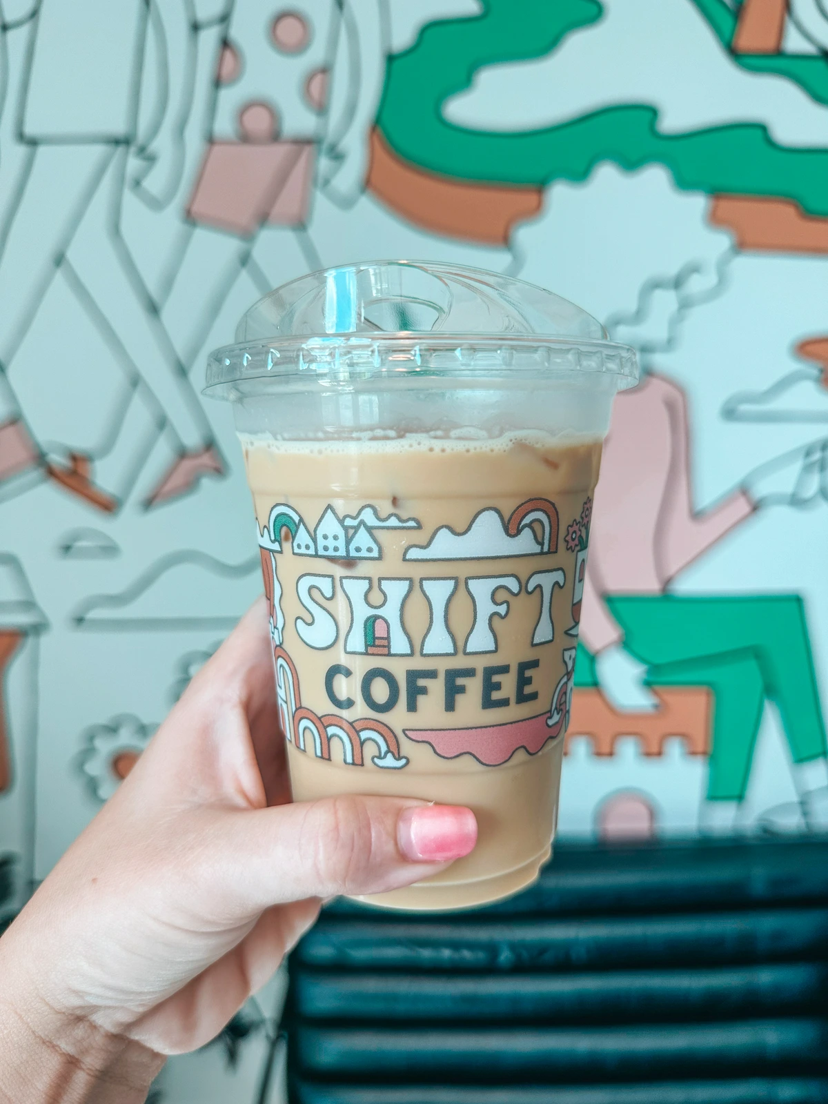 Iced latte from Shift Coffee in Fort Myers