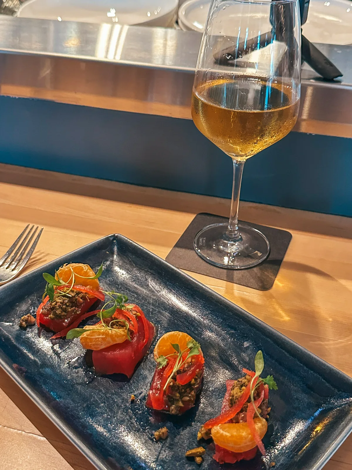 Tuna course at The Silver King Ocean Brasserie in Fort Myers