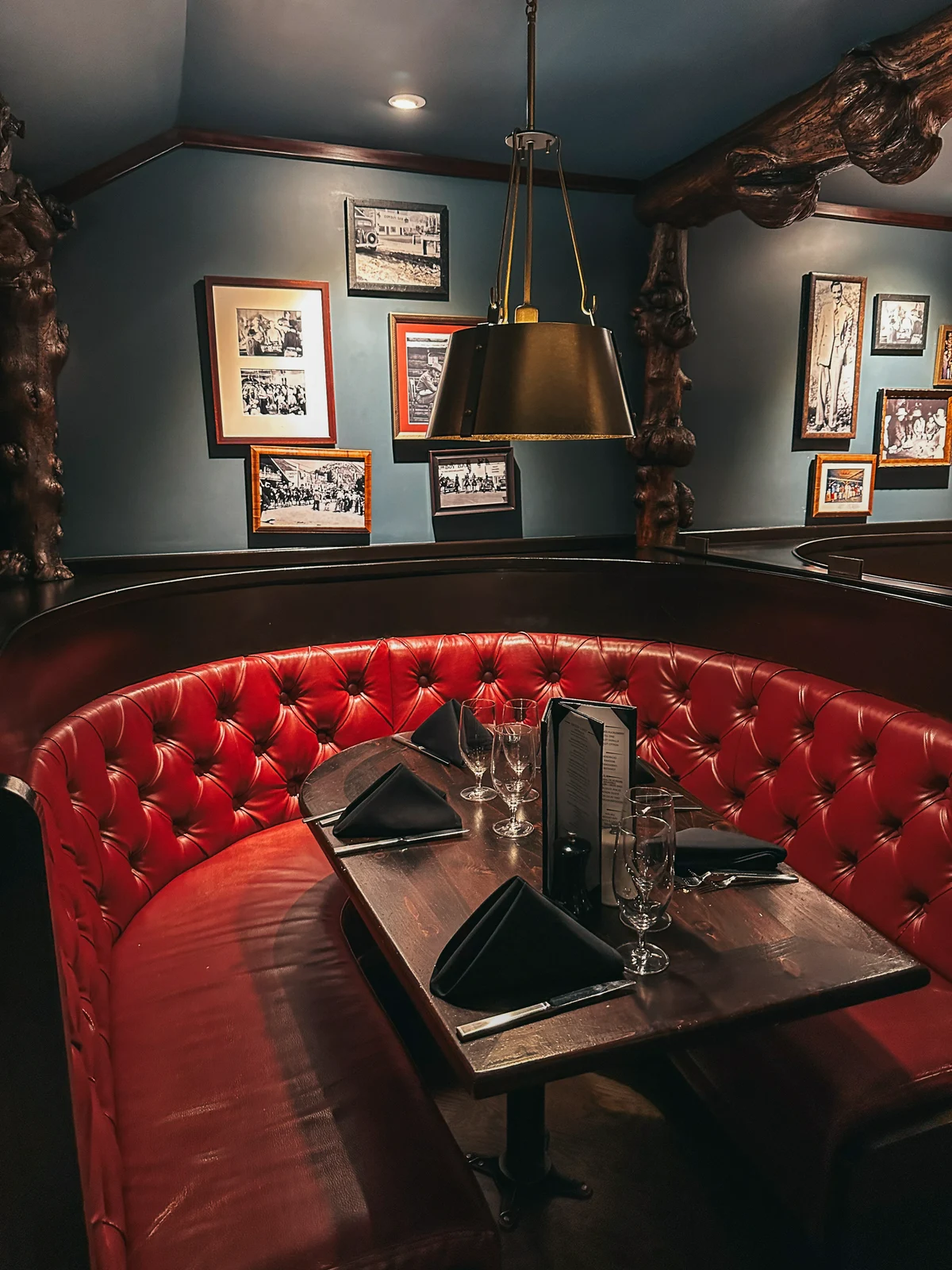 Booth Seating At Million Dollar Cowboy Steakhouse In Jackson Hole Wyoming