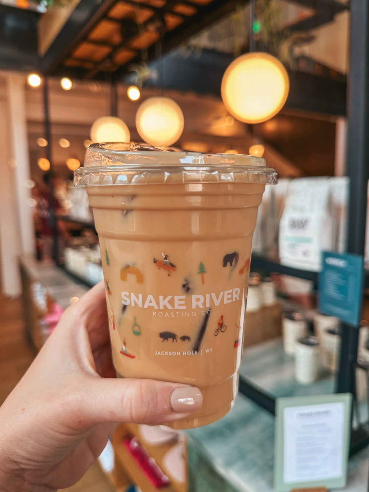 Iced Latte From Snake River Roasting Co In Jackson Hole Wyoming