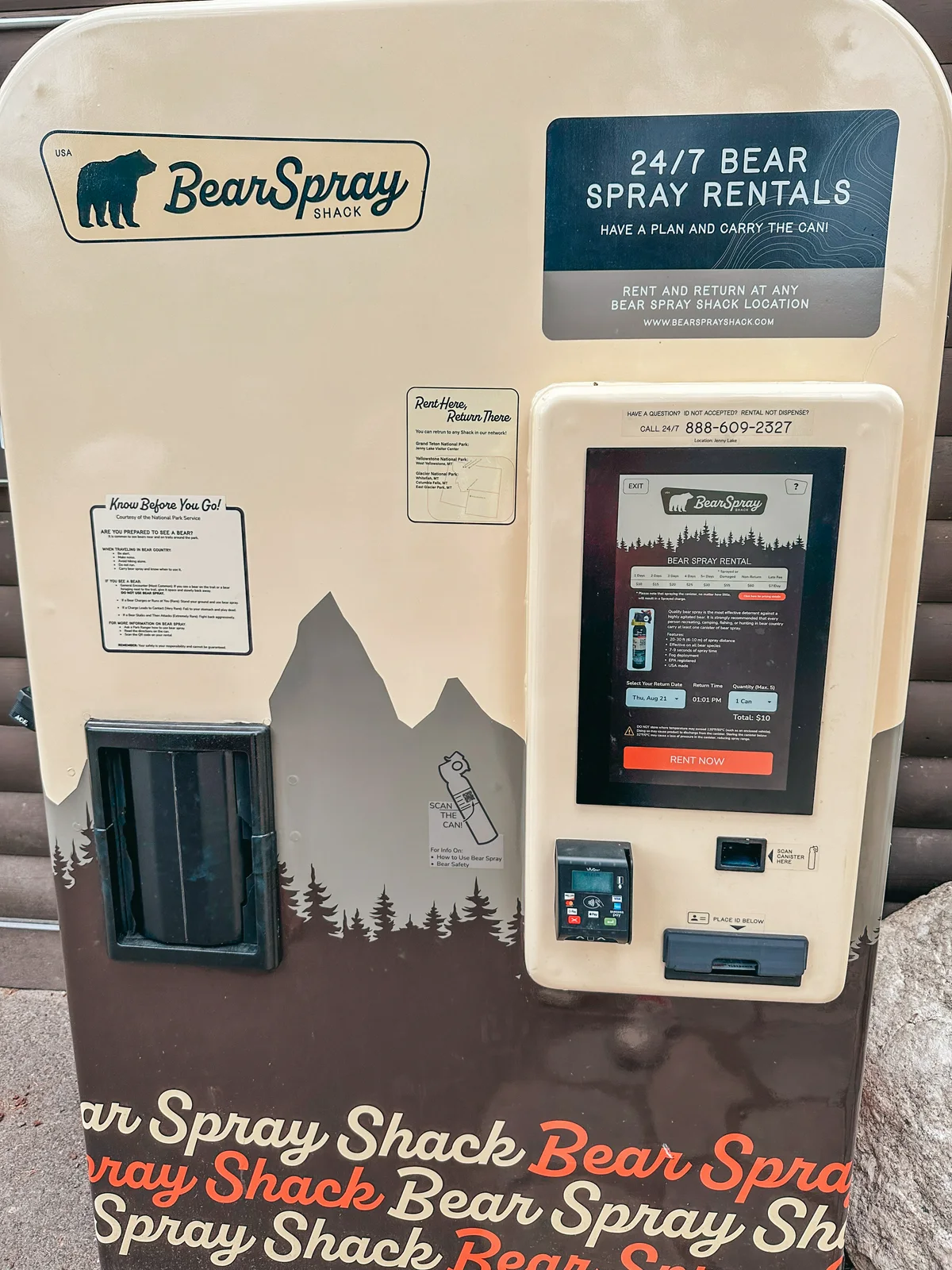 Bear Spray Rental At Jenny Lake In Grand Teton National Park