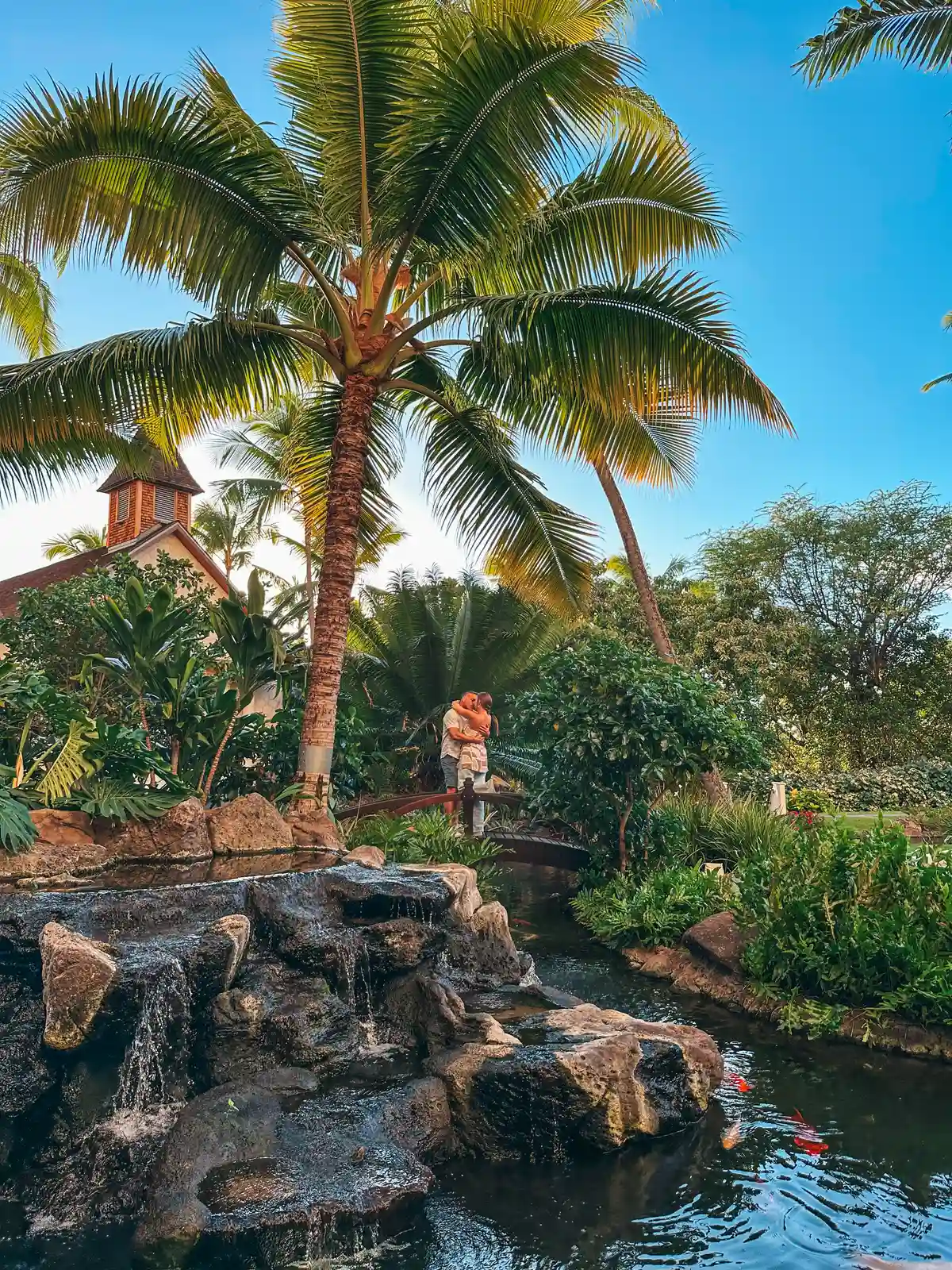 Couple Posing At Four Seasons Resort Oahu At Ko Olina