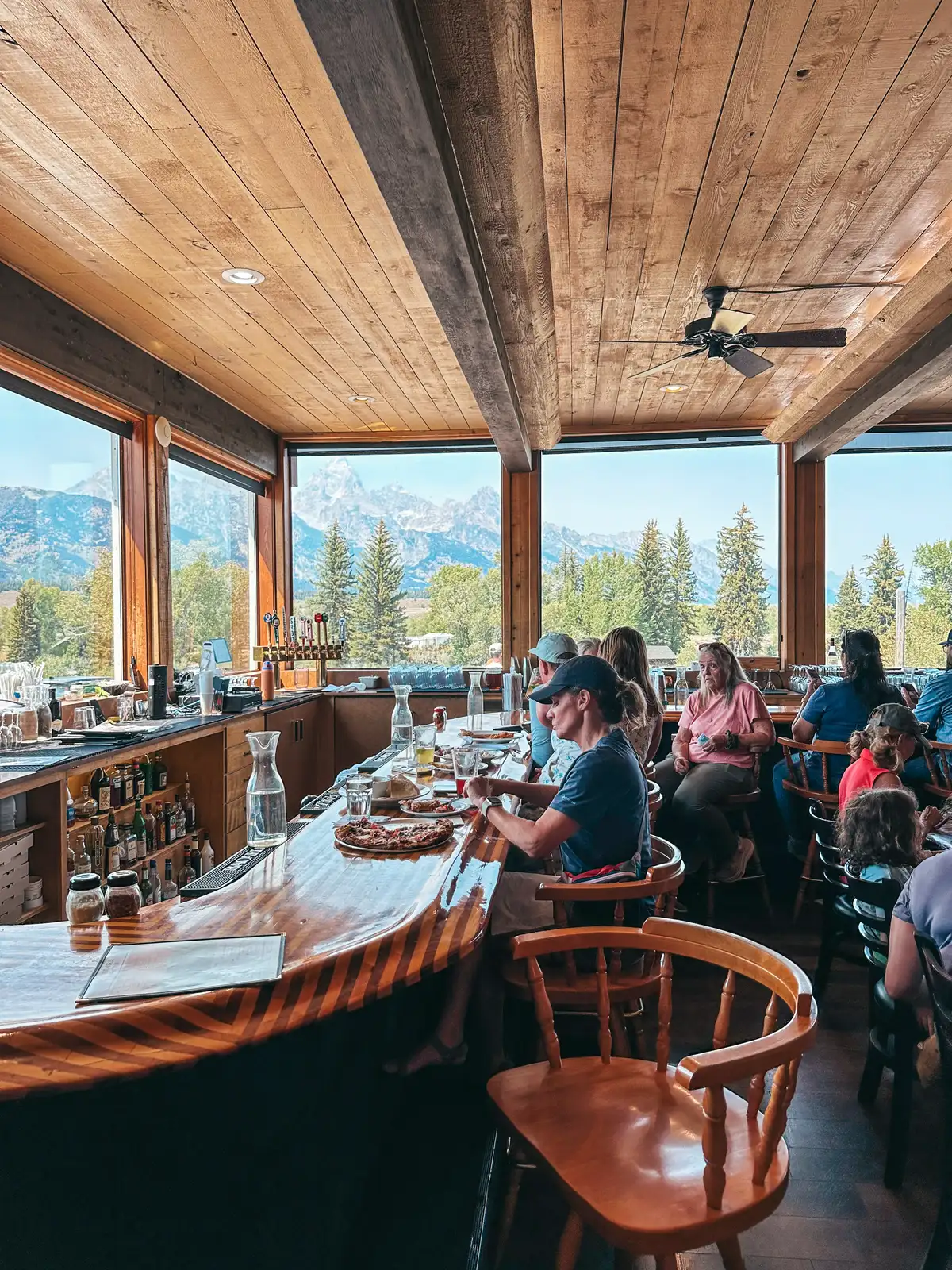 Dornans Pizza Seating Area At Grand Teton National Park