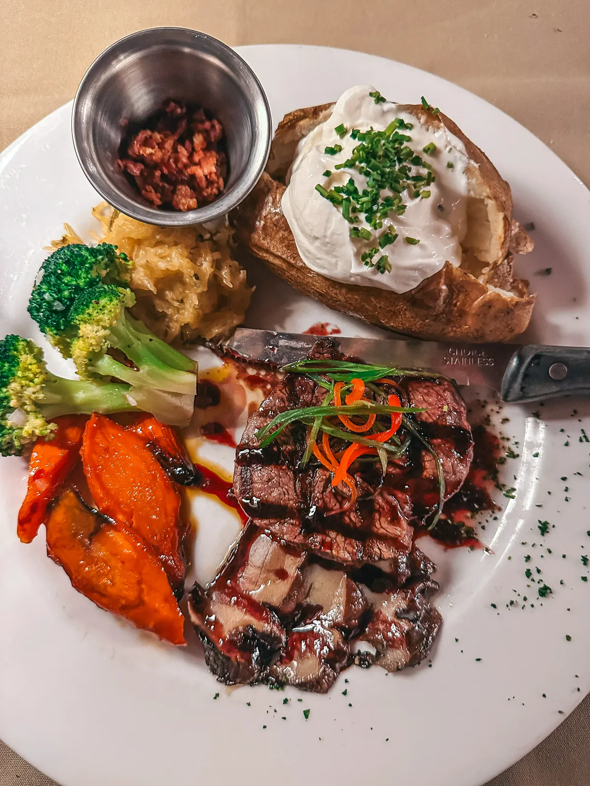 Filet Dinner From Whitefish Lake Restaurant In Whitefish Montana