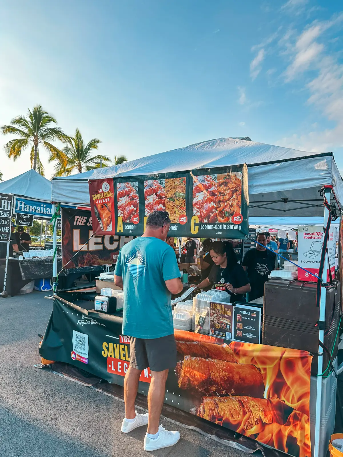 Food Stands At Wai Kai Thursday Farmers Market In Ewa Beach