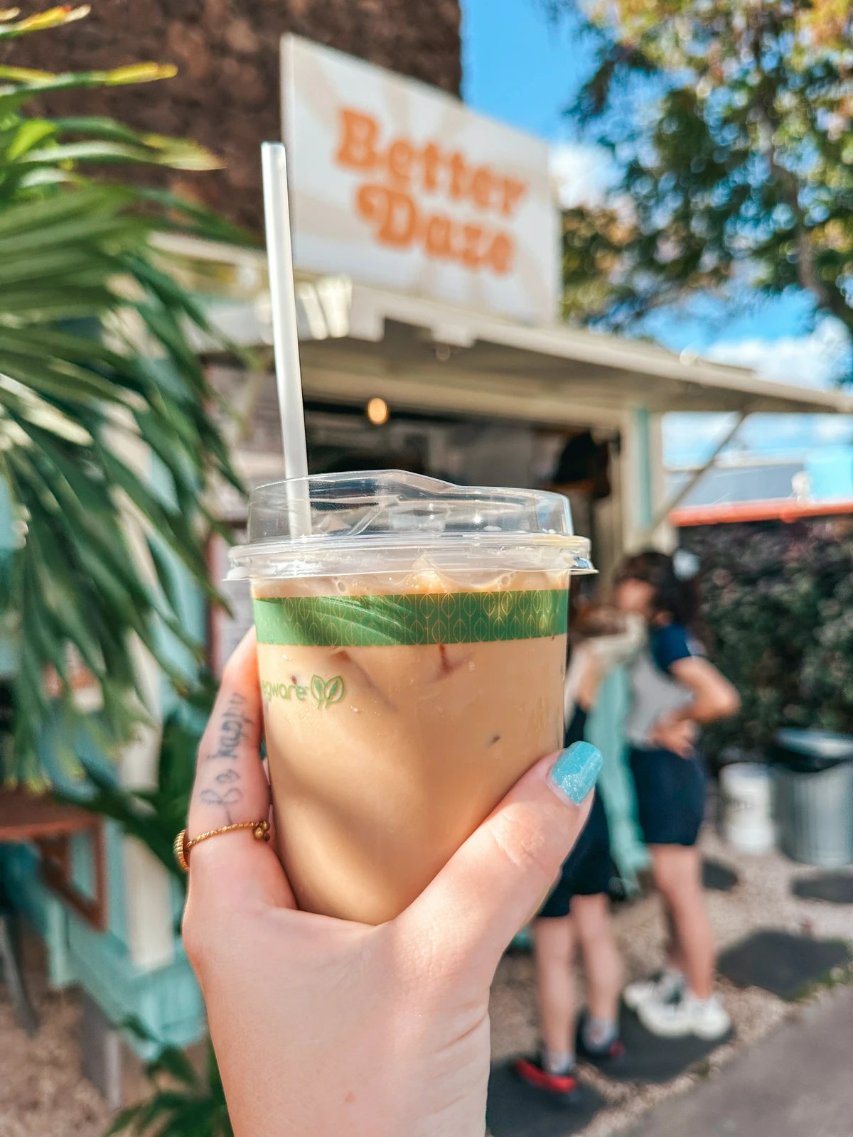 Iced Latte From Better Daze Coffee In Honolulu
