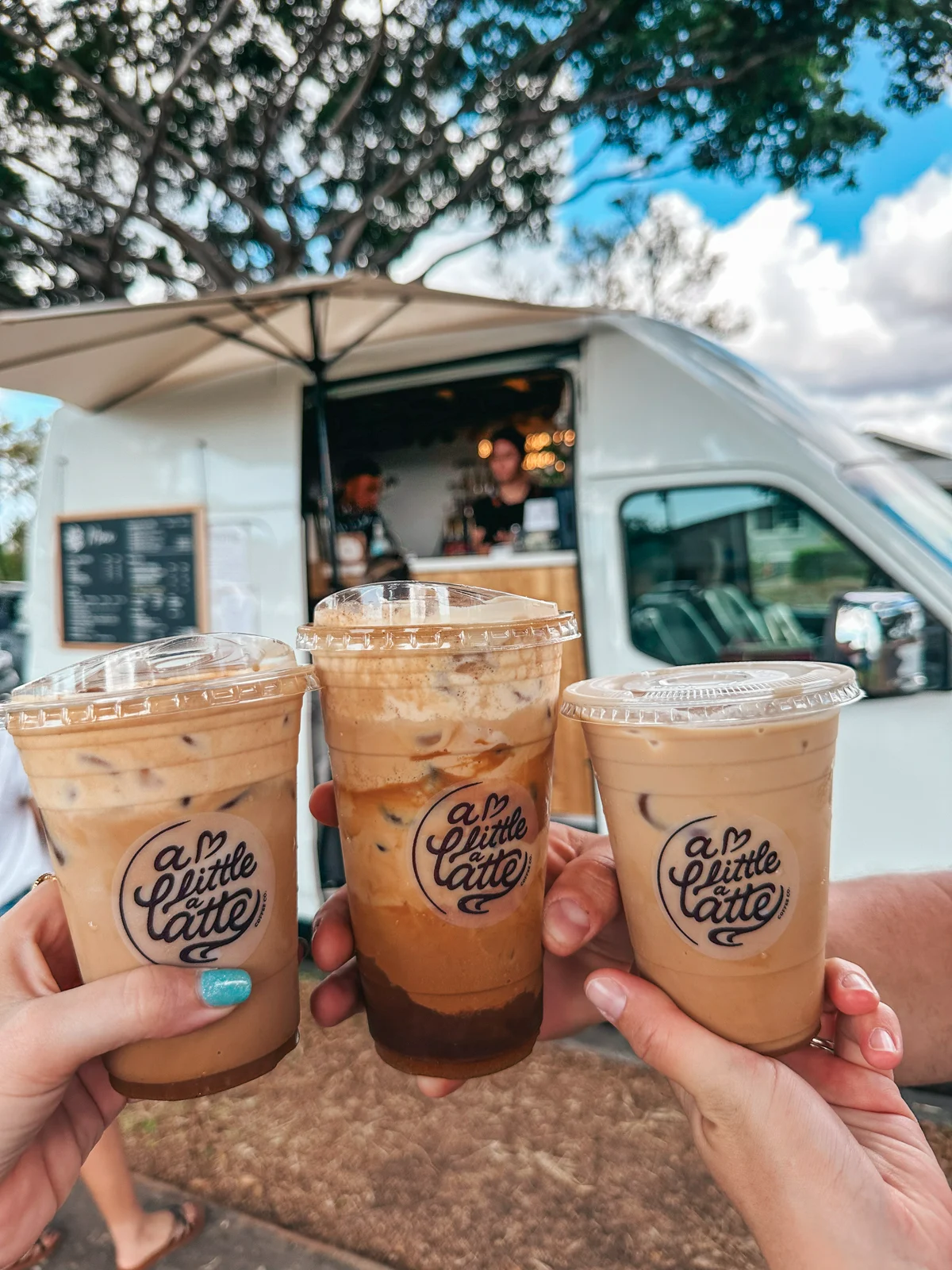 Iced Lattes From A Little A Latte Coffee Co In Ewa Beach