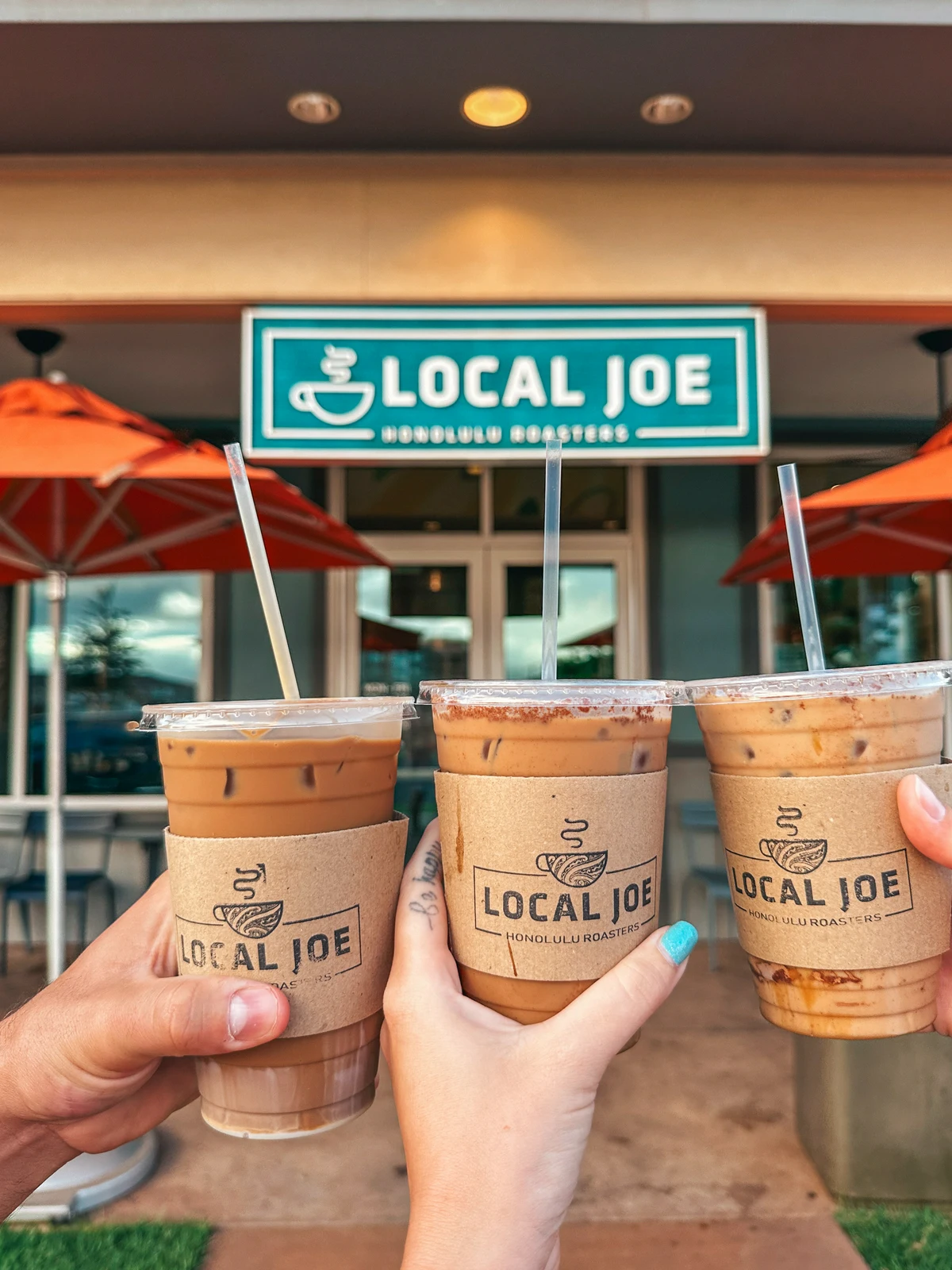 Iced Lattes From Local Joe In Ewa Beach