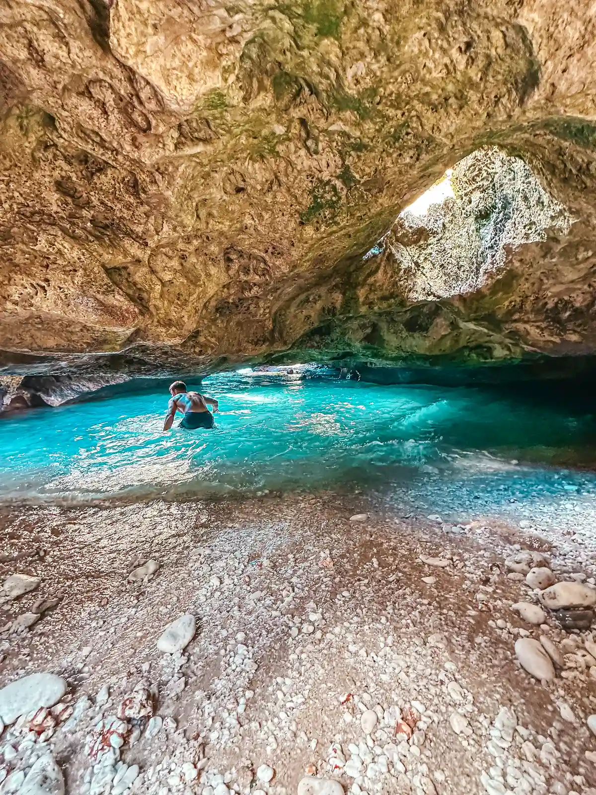 Inside Of Mermaid Caves On The West Side Of Oahu