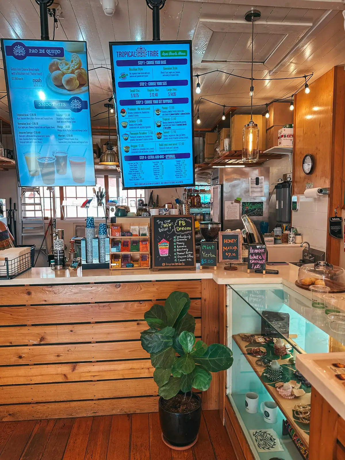 Menu At Tropical Tribe In Haleiwa On Oahu