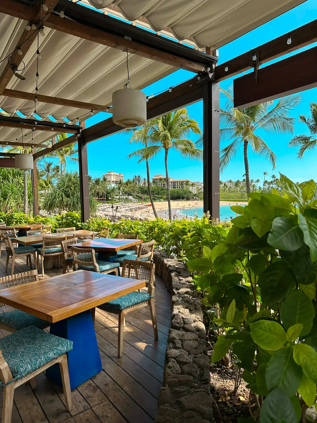 Outdoor Seating At Minas Fish House At The Four Seasons In Ko Olina