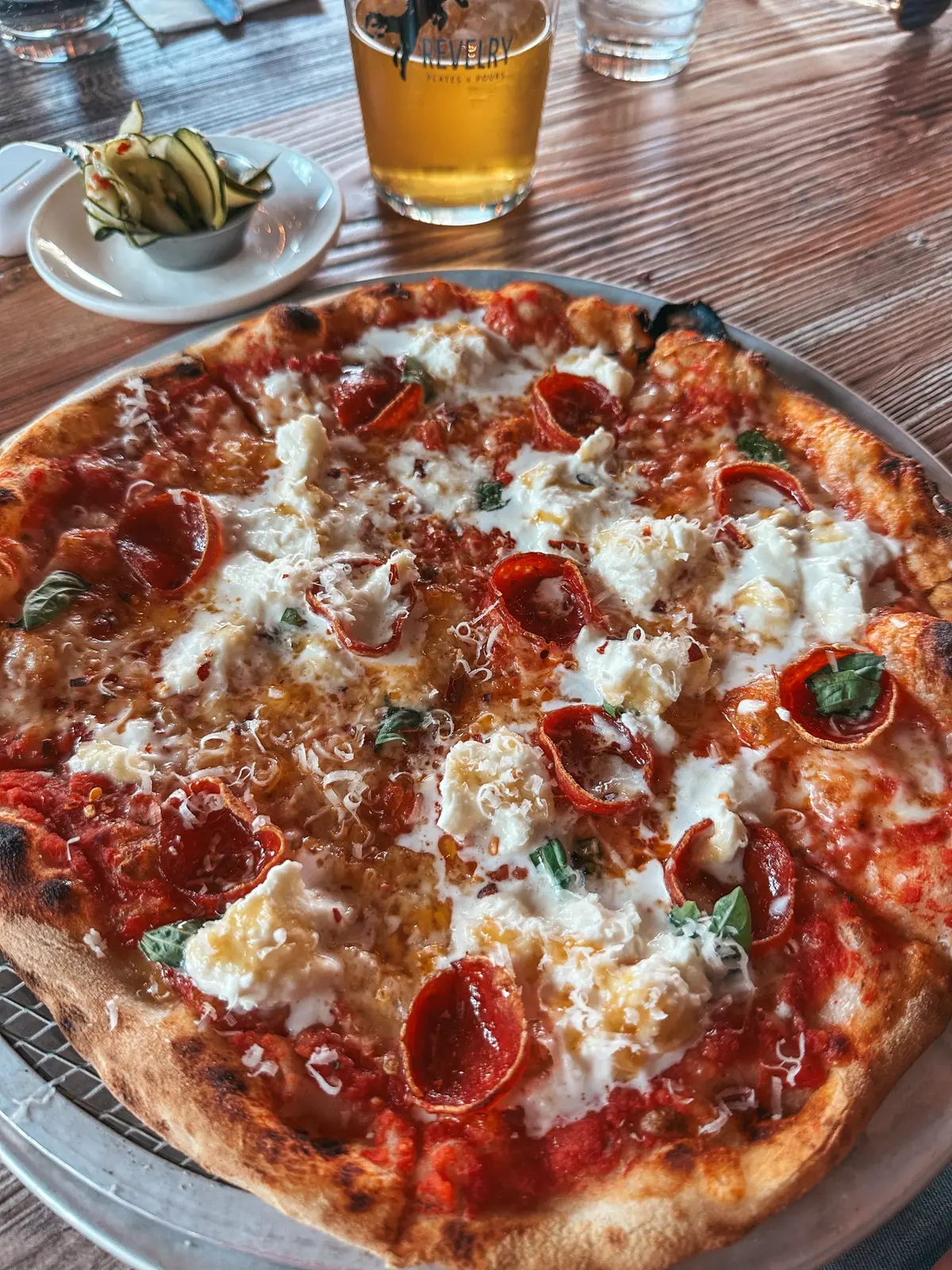 Pizza From Revelry In Bozeman Montana