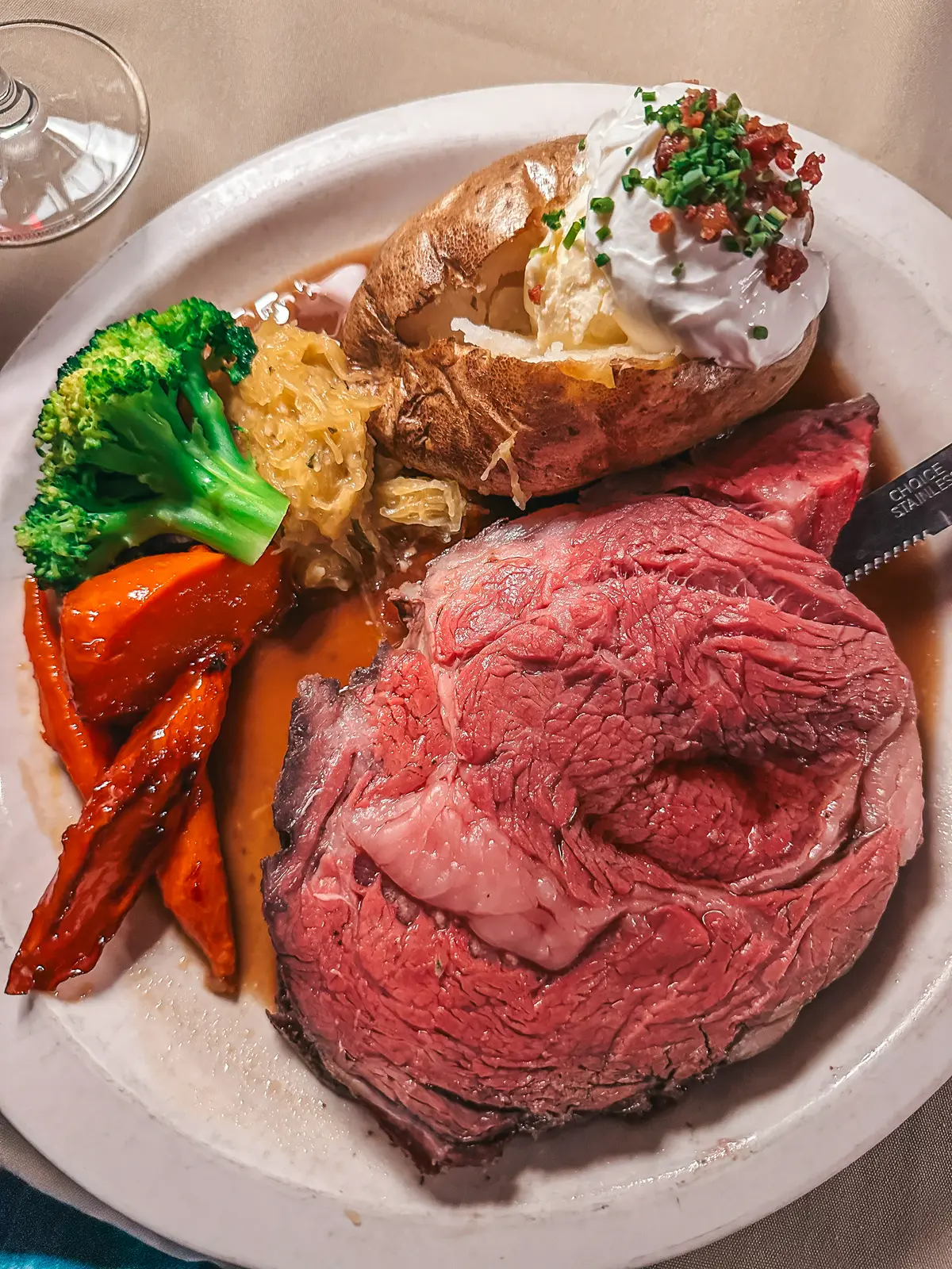 Prime Rib Dinner From Whitefish Lake Restaurant In Whitefish Montana