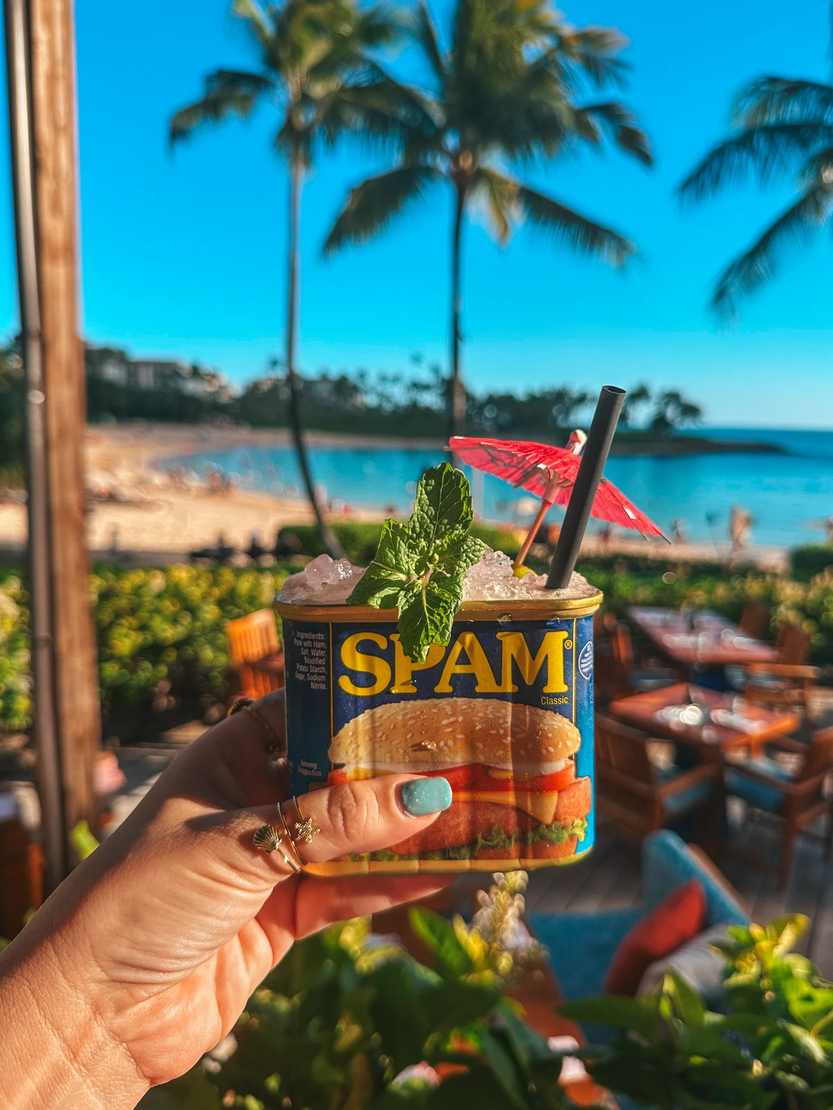Spam Mai Tai From Minas Fish House At The Four Seasons In Ko Olina
