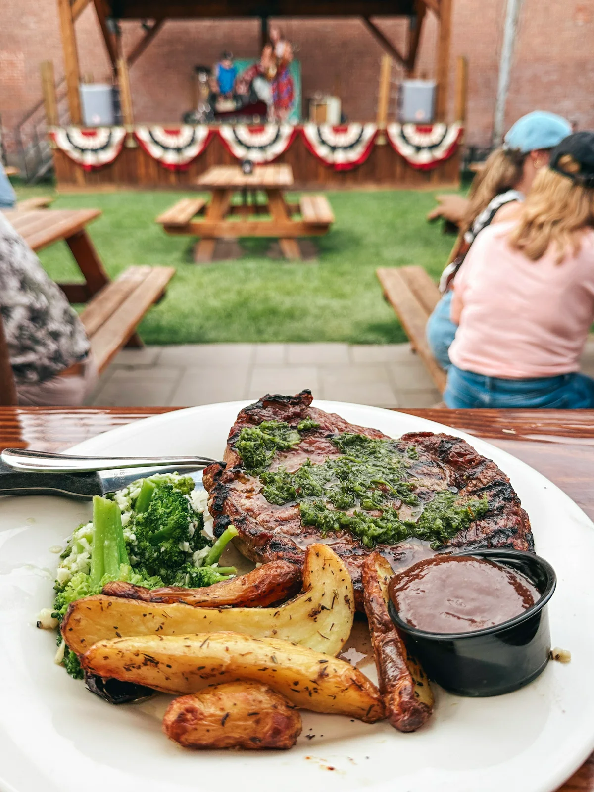 Steak From Gunsight Saloon In Columbia Falls Montana