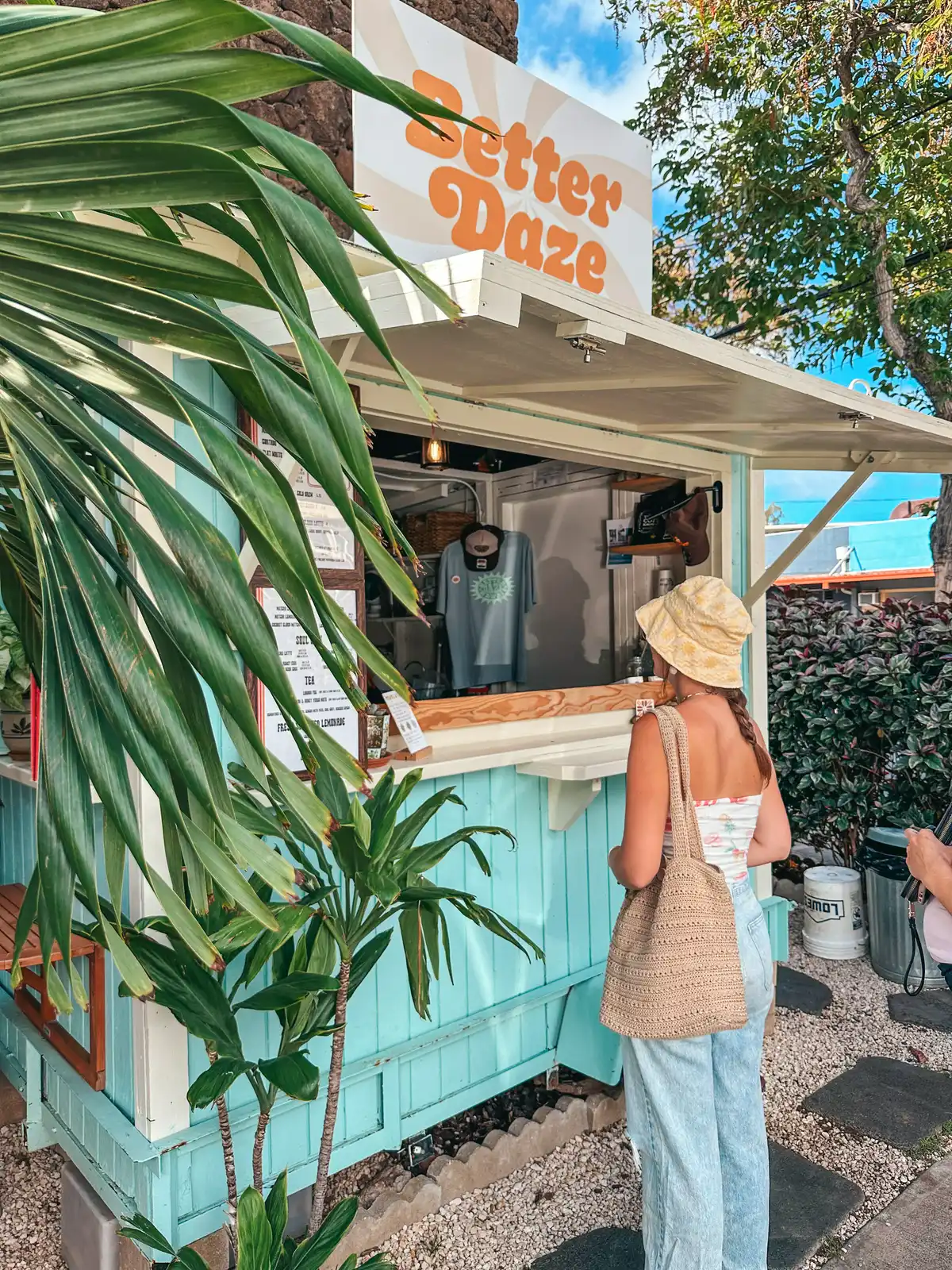 Woman Ordering At Better Daze Coffee Shop In Honolulu