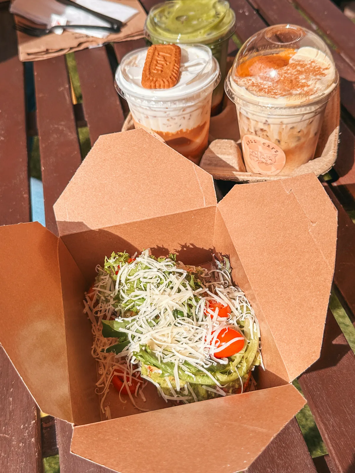 Avocado Toast And Drinks From Lull Cafe In Tampa