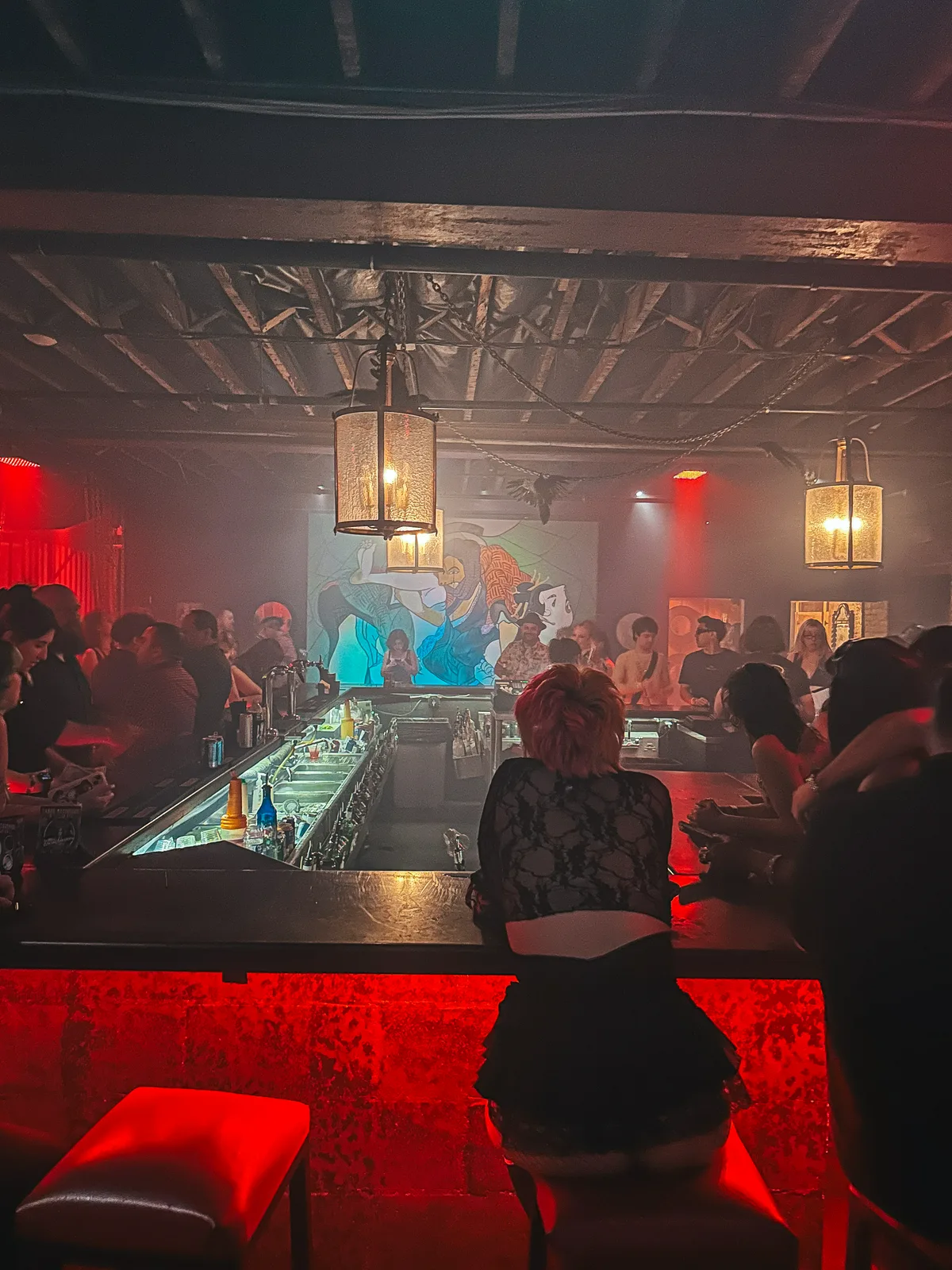 Bar Area At The Castle In Ybor City