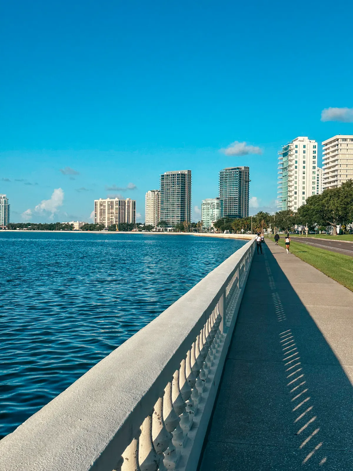 Bayshore Boulevard In Tampa Florida On A Sunny Day