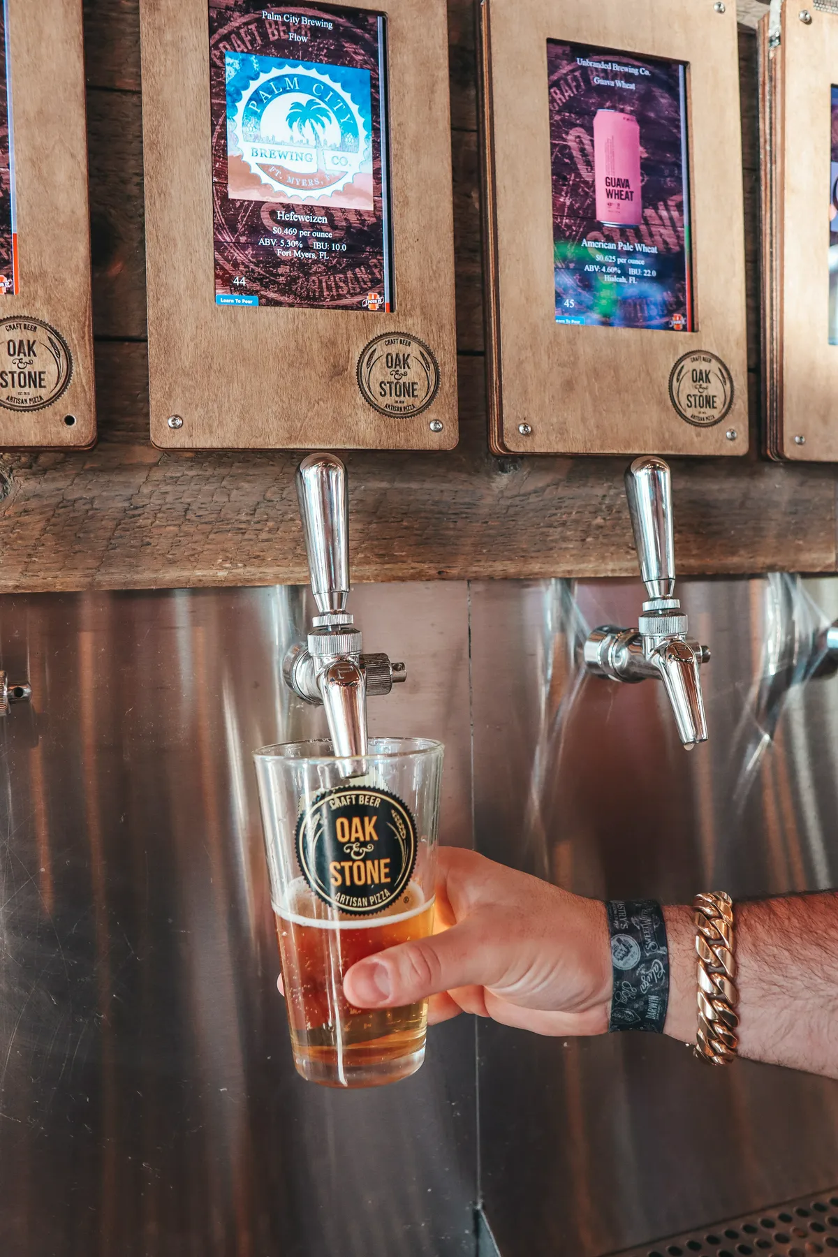 Beer Taps At Oak And Stone In Downtown St Pete