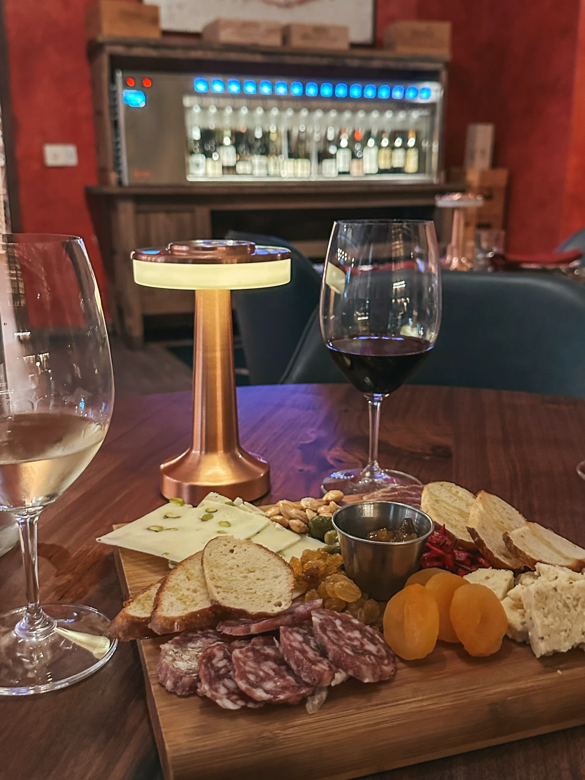 Charcuterie Board And Wine At Chateau Cellars In Ybor City
