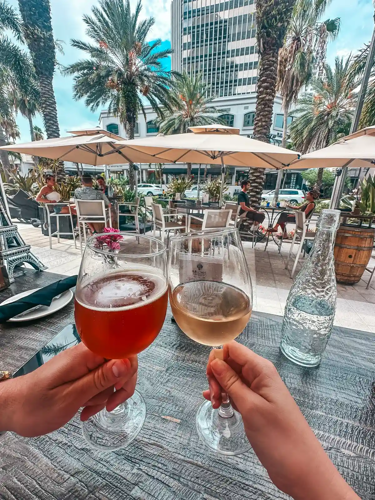 Cheersing At Bacchus Wine Bistro In St Pete