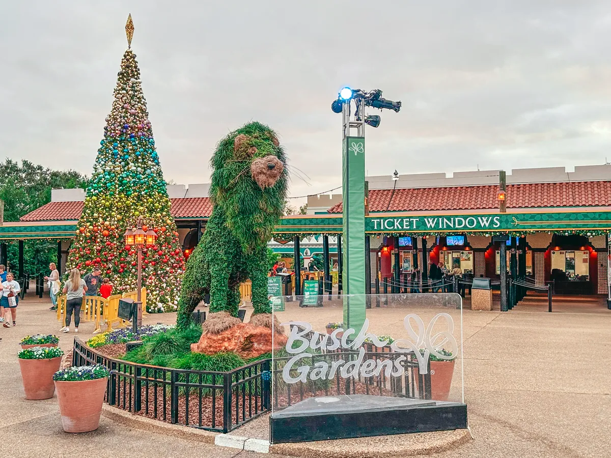 Christmas Lights At Busch Gardens In Tampa