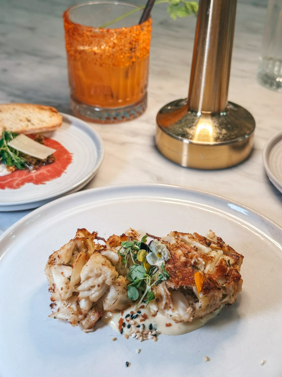 Crab Cakes At Driftlight Restaurant In Tampa