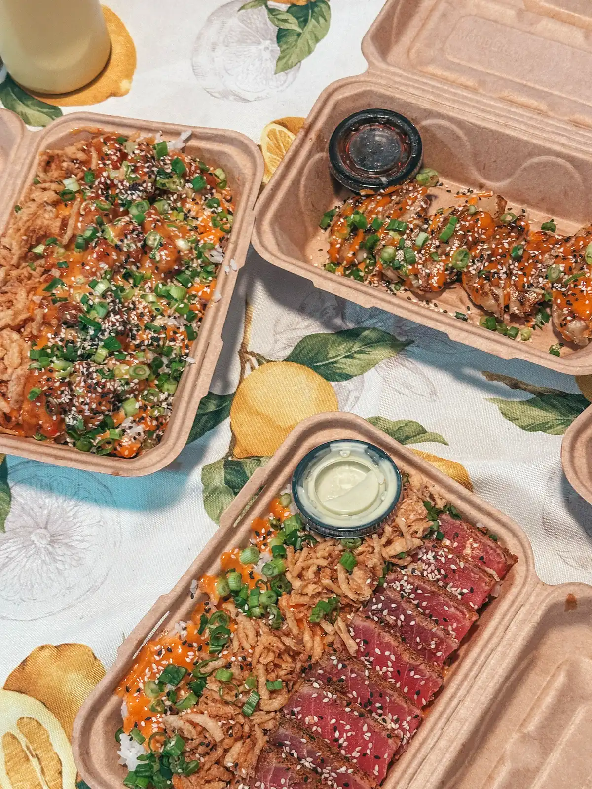 Dinner From Shiso Crispy Food Truck In Downtown Tampa