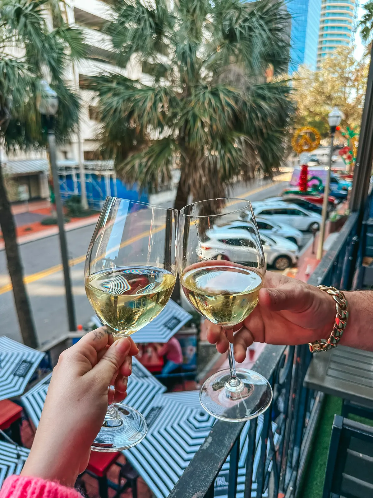 Drinking Wine At Sauvignon Wine Locker In Downtown St Pete