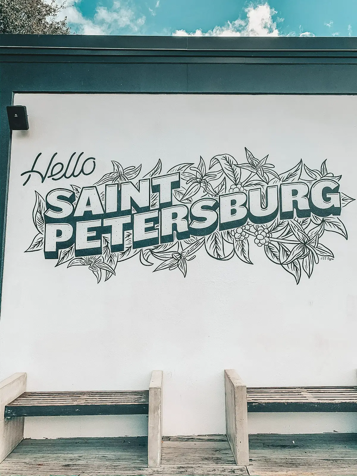 Hello St Petersburg Mural At Bandit St Pete