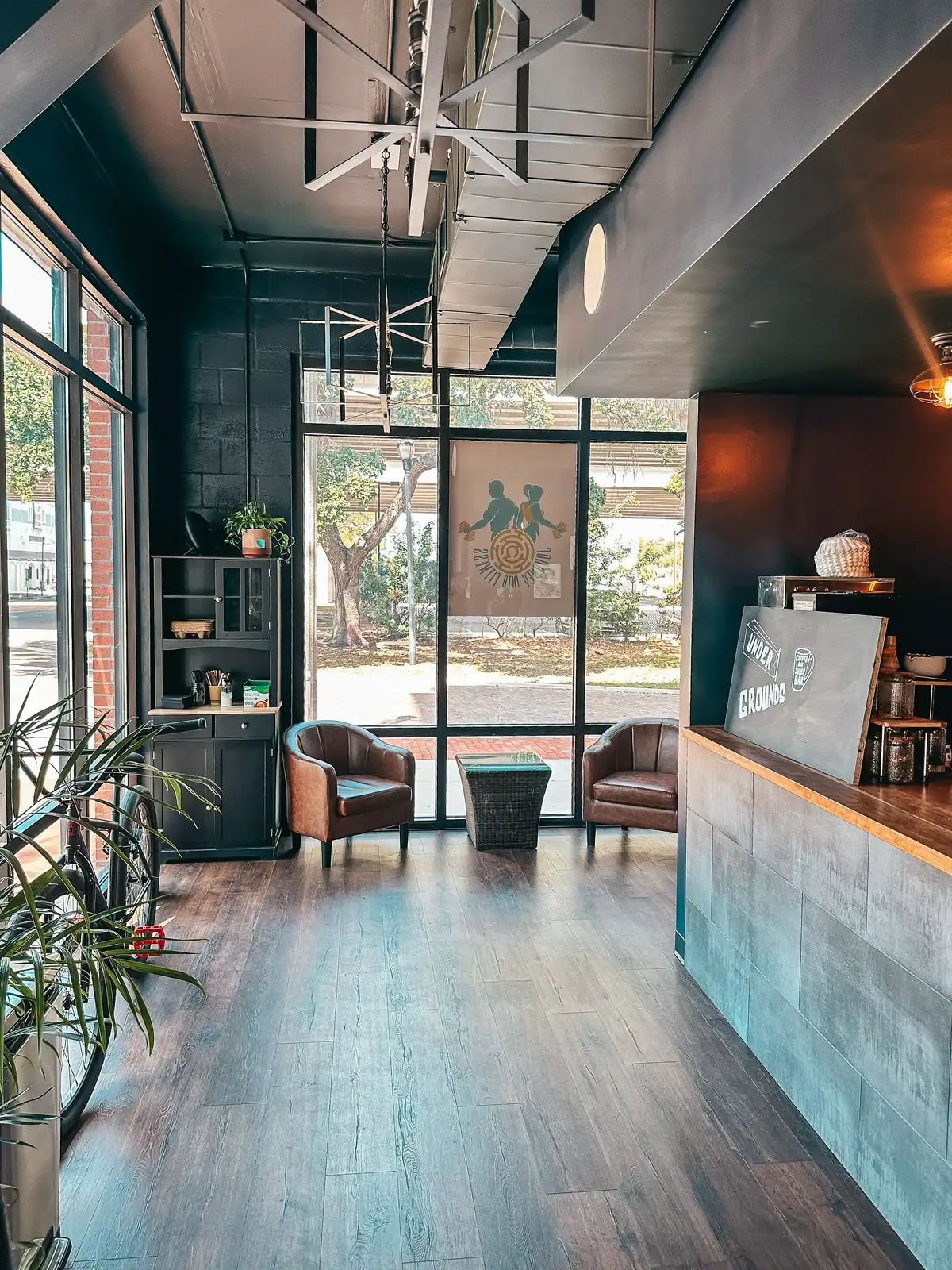 Inside Under Grounds Coffee Shop In St Pete Florida