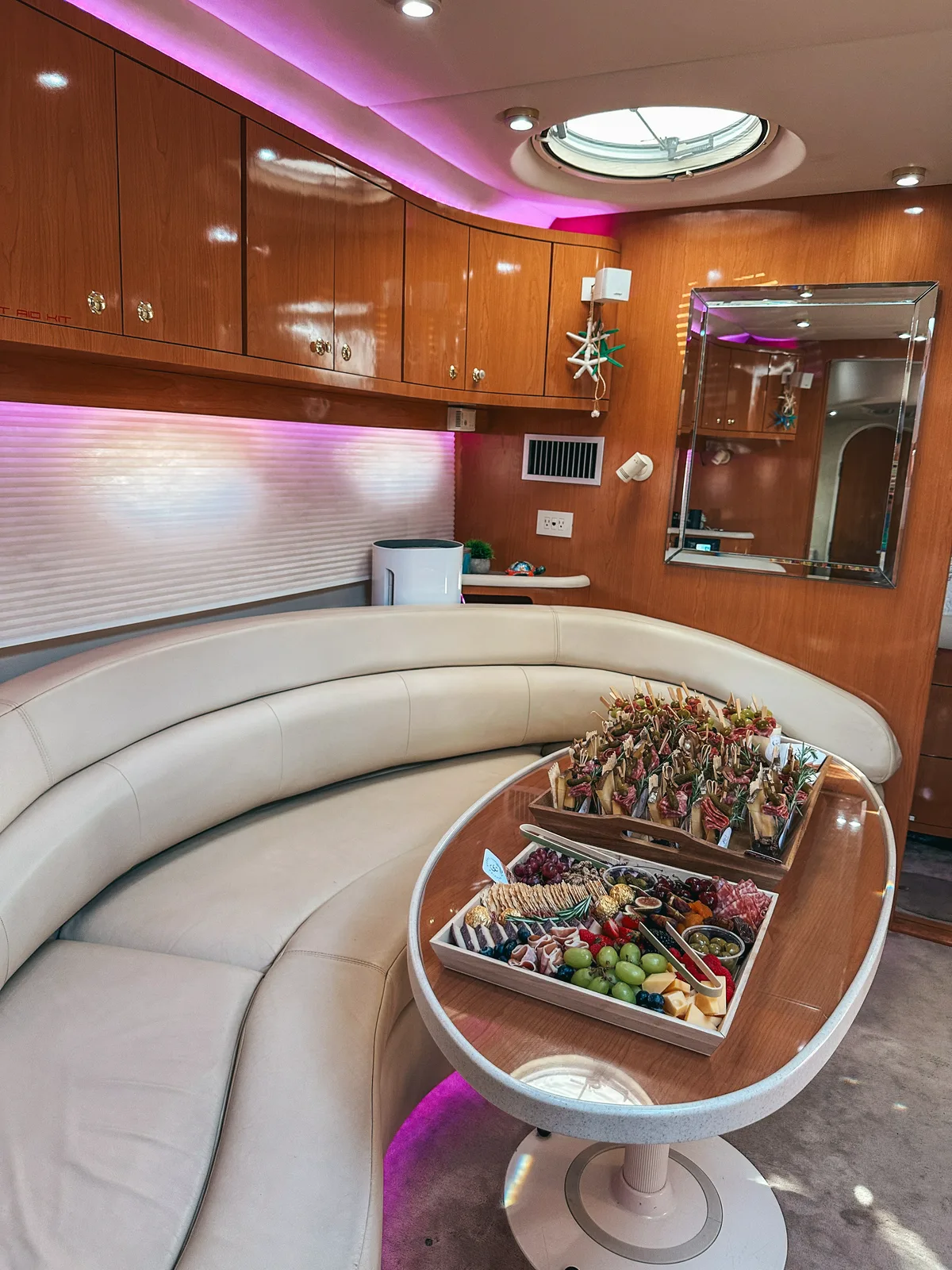 Inside Area On Well Played Charters Yacht In St Pete Florida