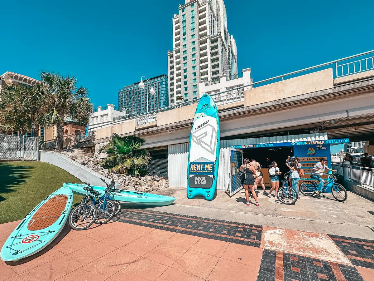 Kayak Rentals Along The Tampa Riverwalk