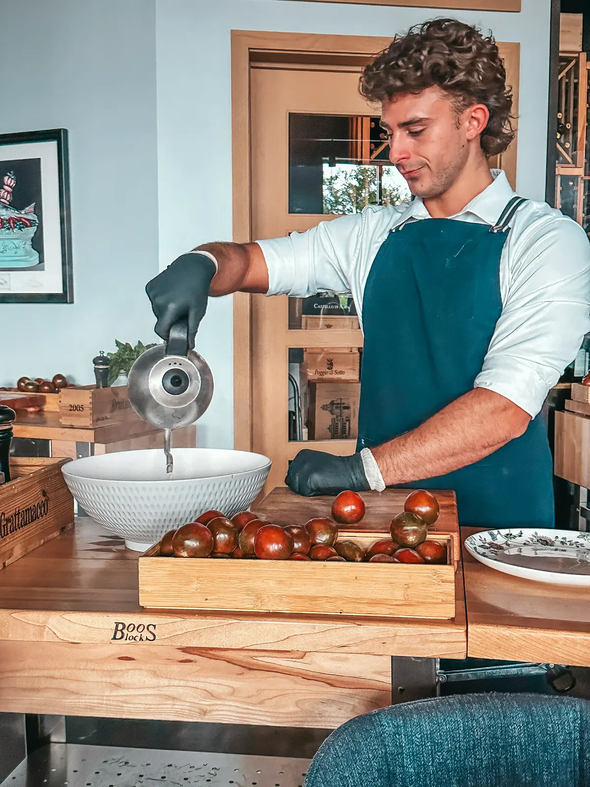 Man Preparing Tableside Mozzarella At Rocca In Tampa