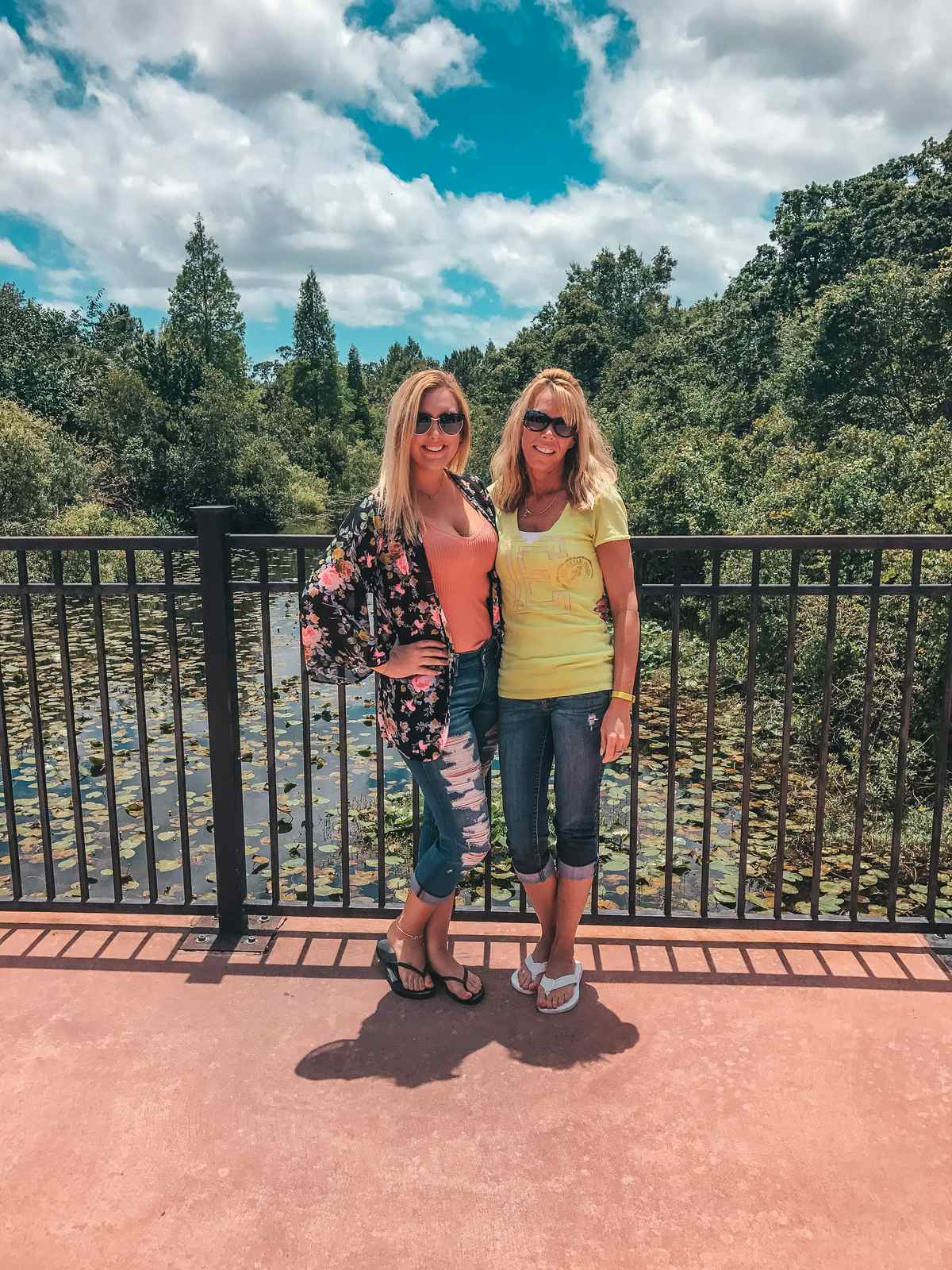 Mother And Daughter At The Florida Botanical Gardens In Largo