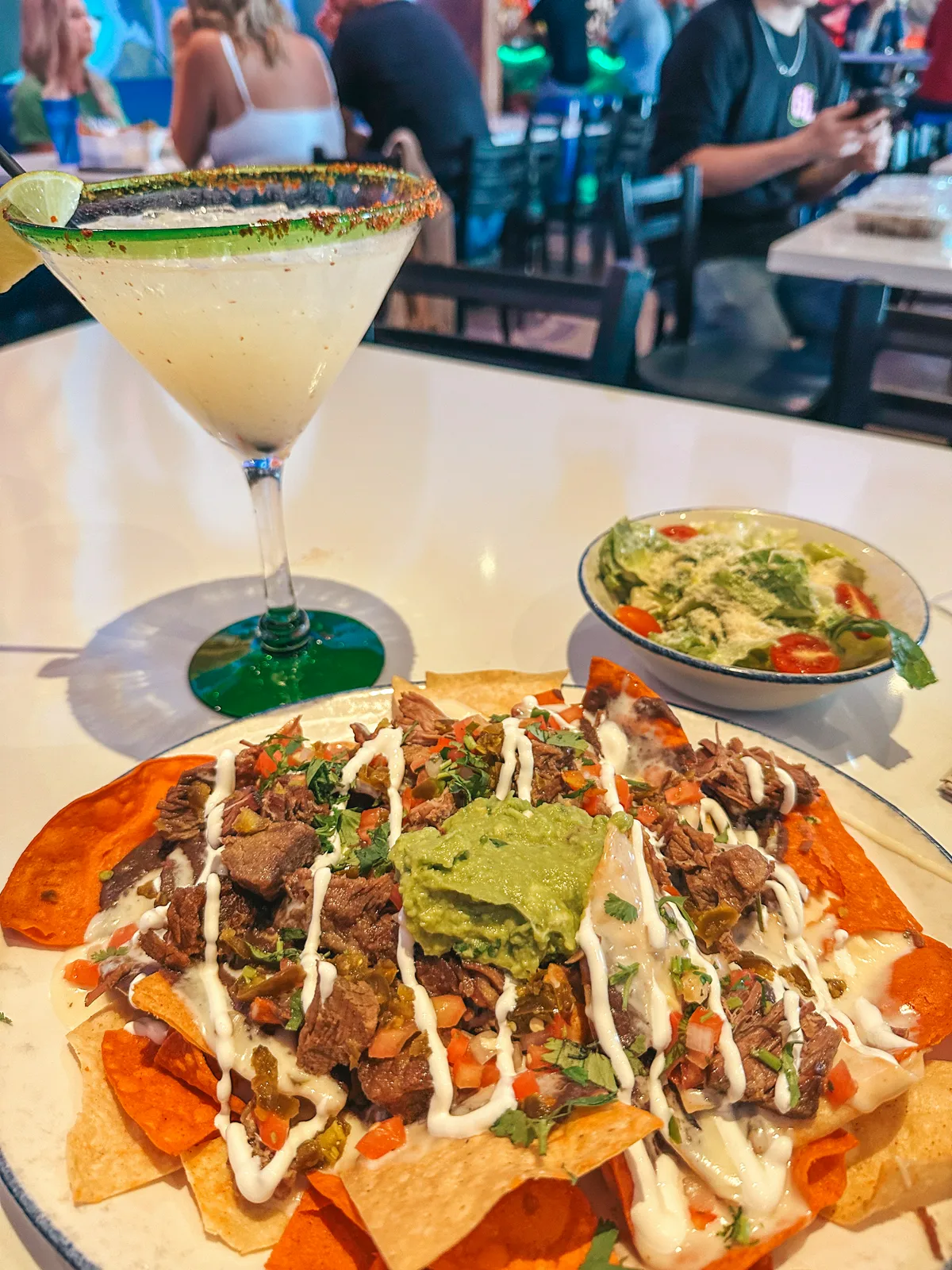 Nachos And Margarita From Green Lemon In SOHO Tampa