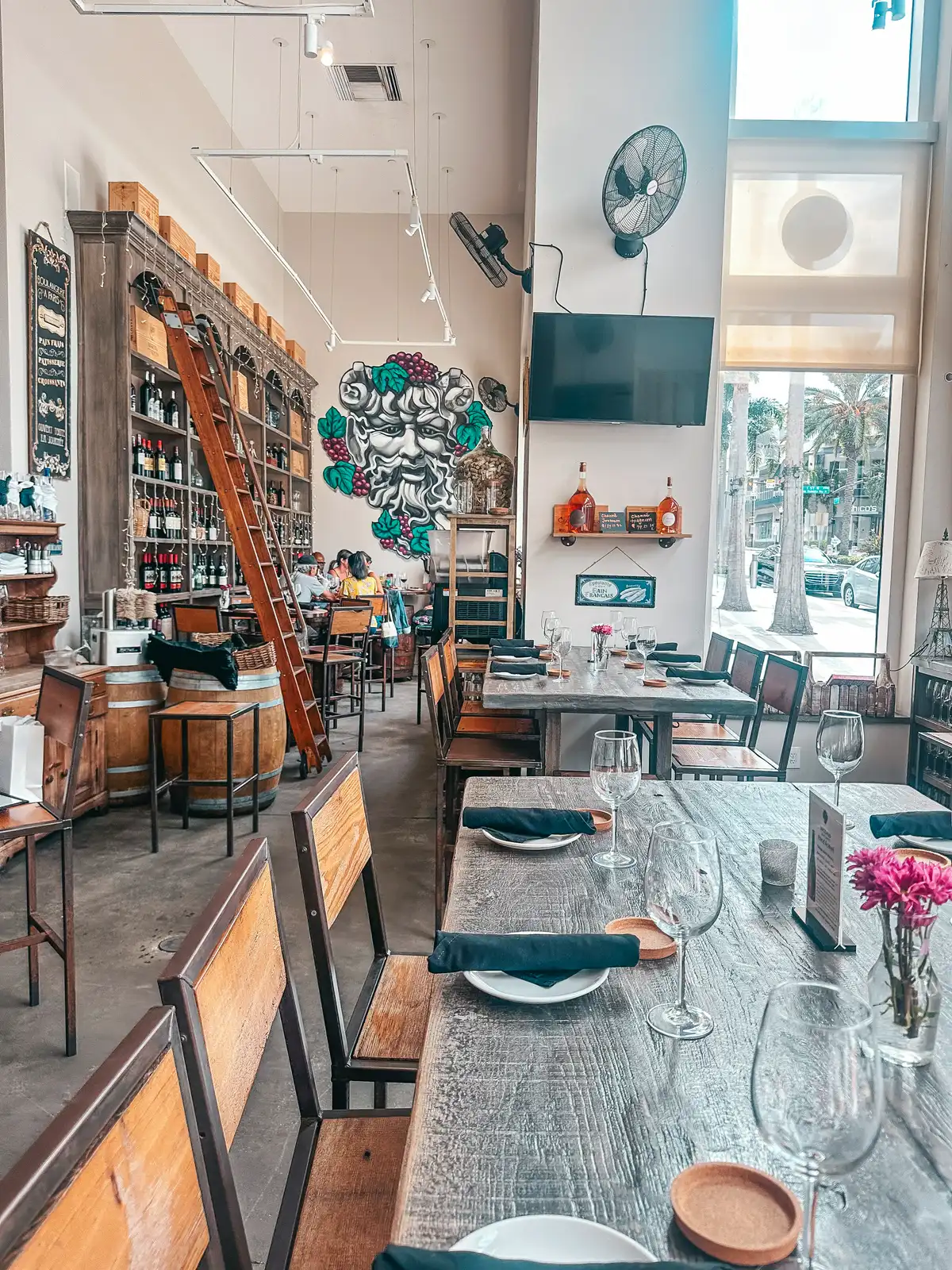Seating Area At Bacchus Wine Bistro In Downtown St Pete