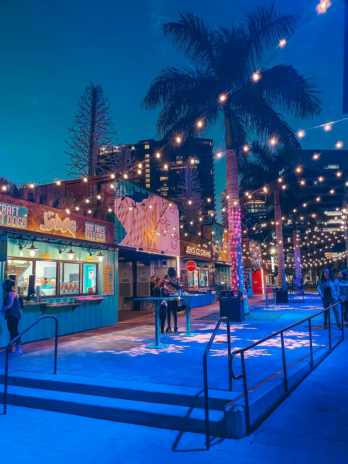 Sparkman Wharf Christmas Lights In Tampa