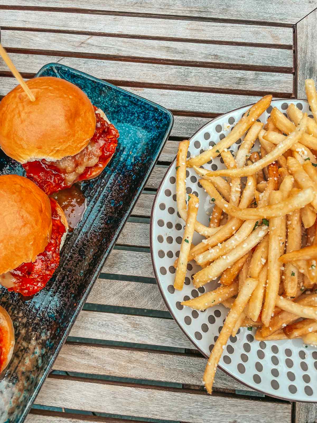 Spicy Chicken Sliders And Fries From M Bird In Tampa