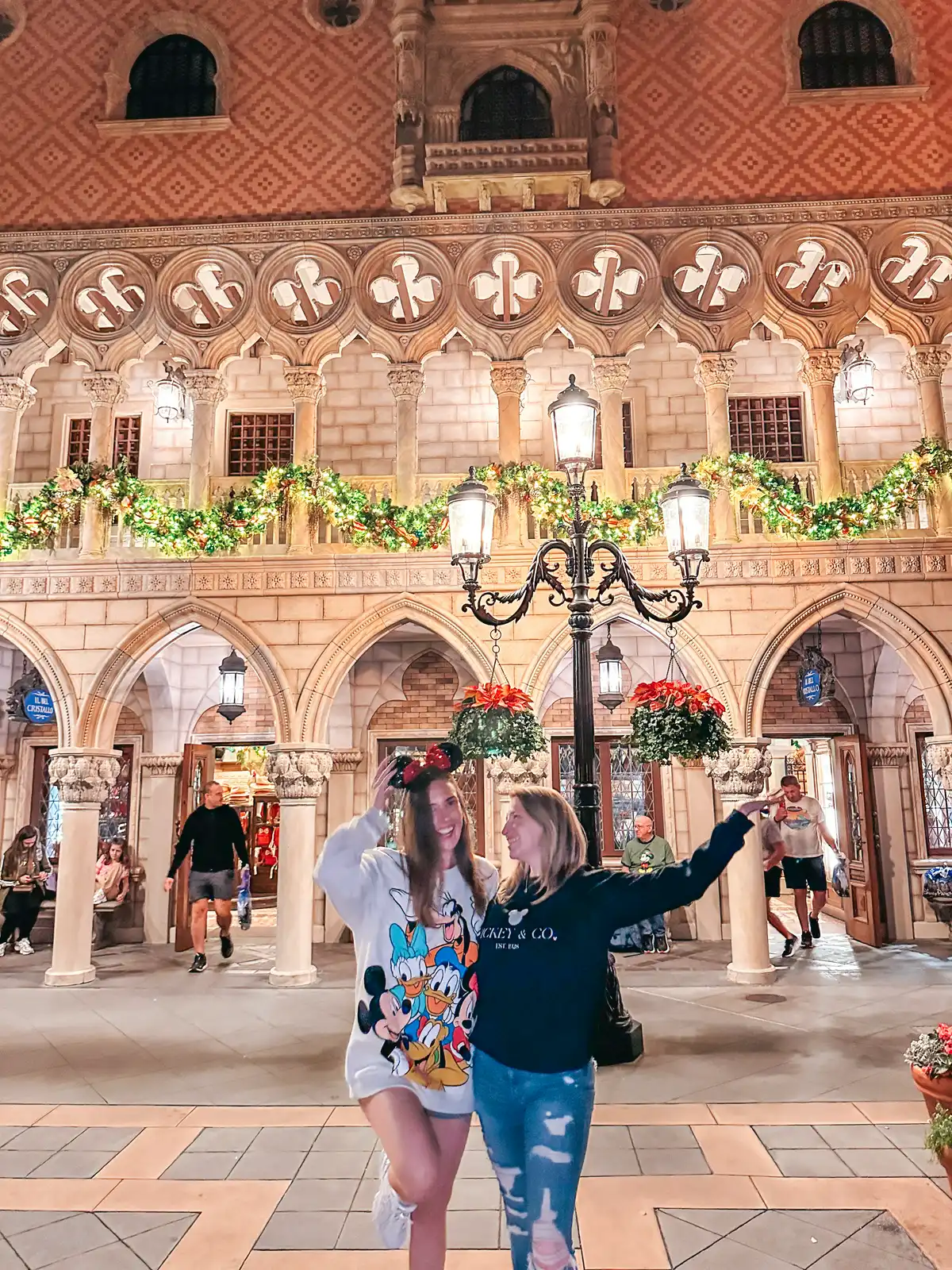 Friends Laughing At The Italy Pavilion In Epcot